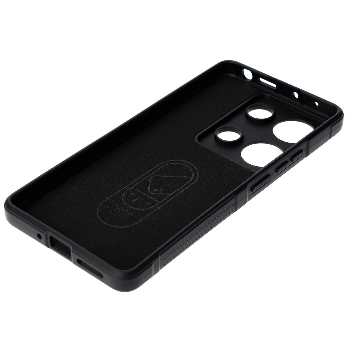 Robuste Handyhülle für Xiaomi Poco M6 Pro 4G / Xiaomi Redmi Note 13 Pro 4G, Bizon Case Tur, Schwarz