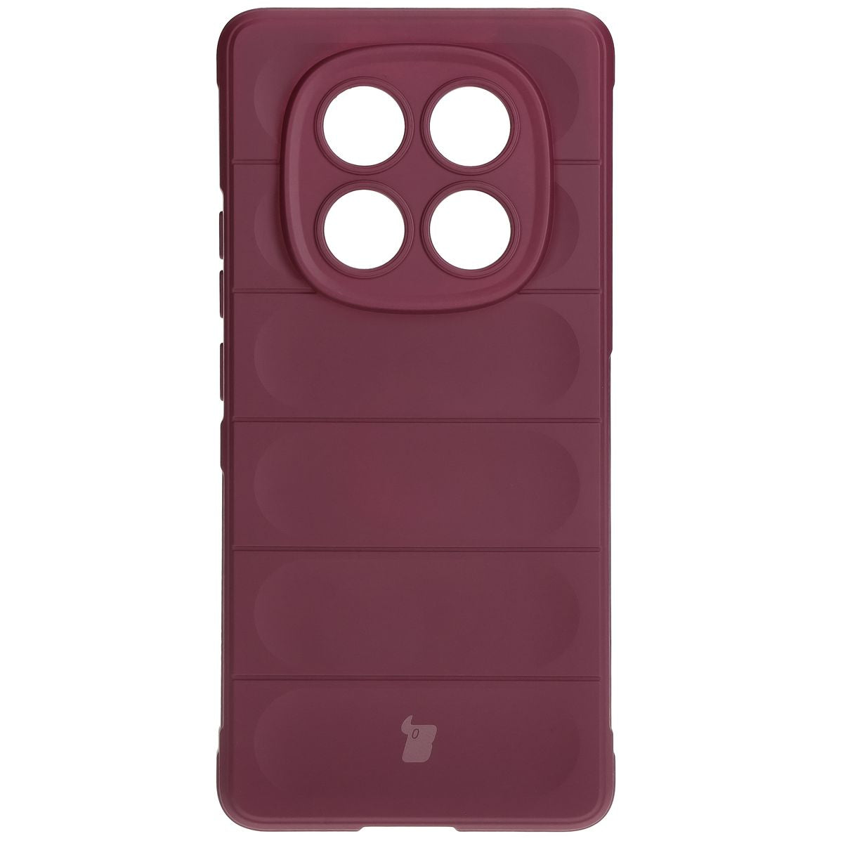 Robuste Handyhülle für Xiaomi Redmi Note 14 Pro 4G, Bizon Case Tur, Burgunderrot