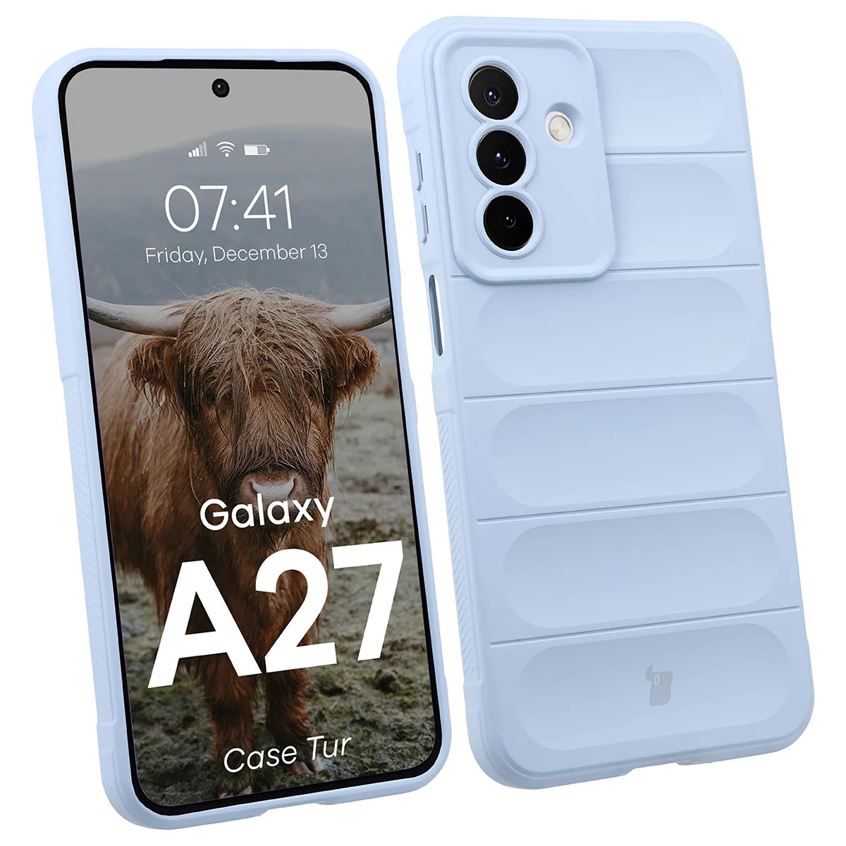 Robuste Handyhülle für Galaxy A27 5G, Bizon Case Tur, Hellblau