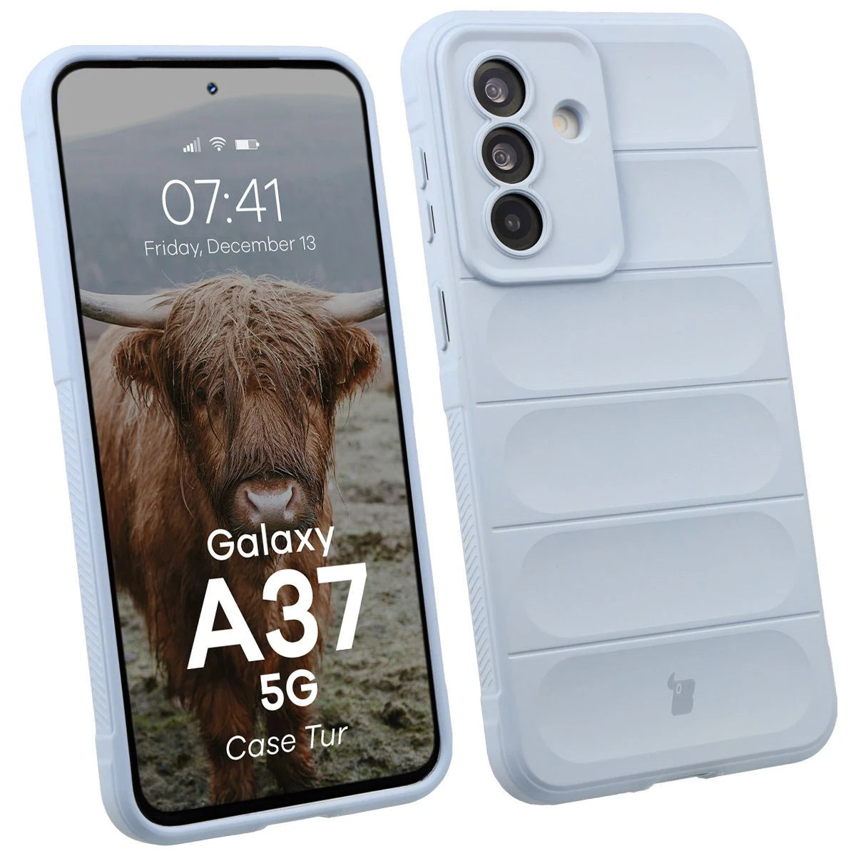 Robuste Handyhülle für Galaxy A37 5G, Bizon Case Tur, Hellblau