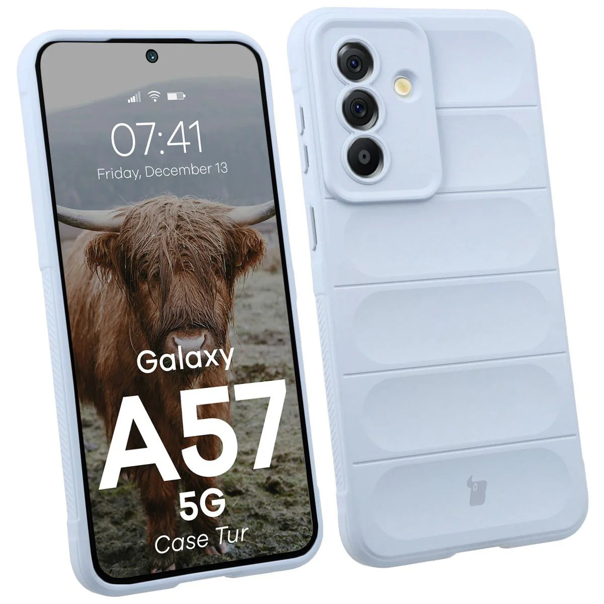 Robuste Handyhülle für Galaxy A57 5G, Bizon Case Tur, Hellblau
