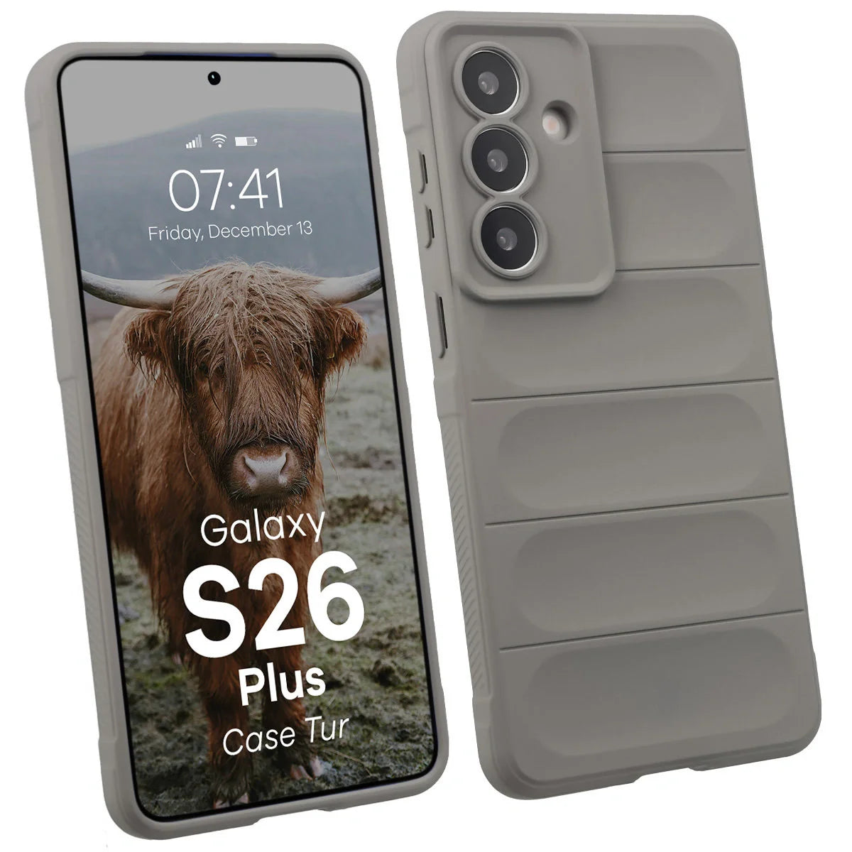 Robuste Handyhülle für Galaxy S26 Plus, Bizon Case Tur, Hellblau