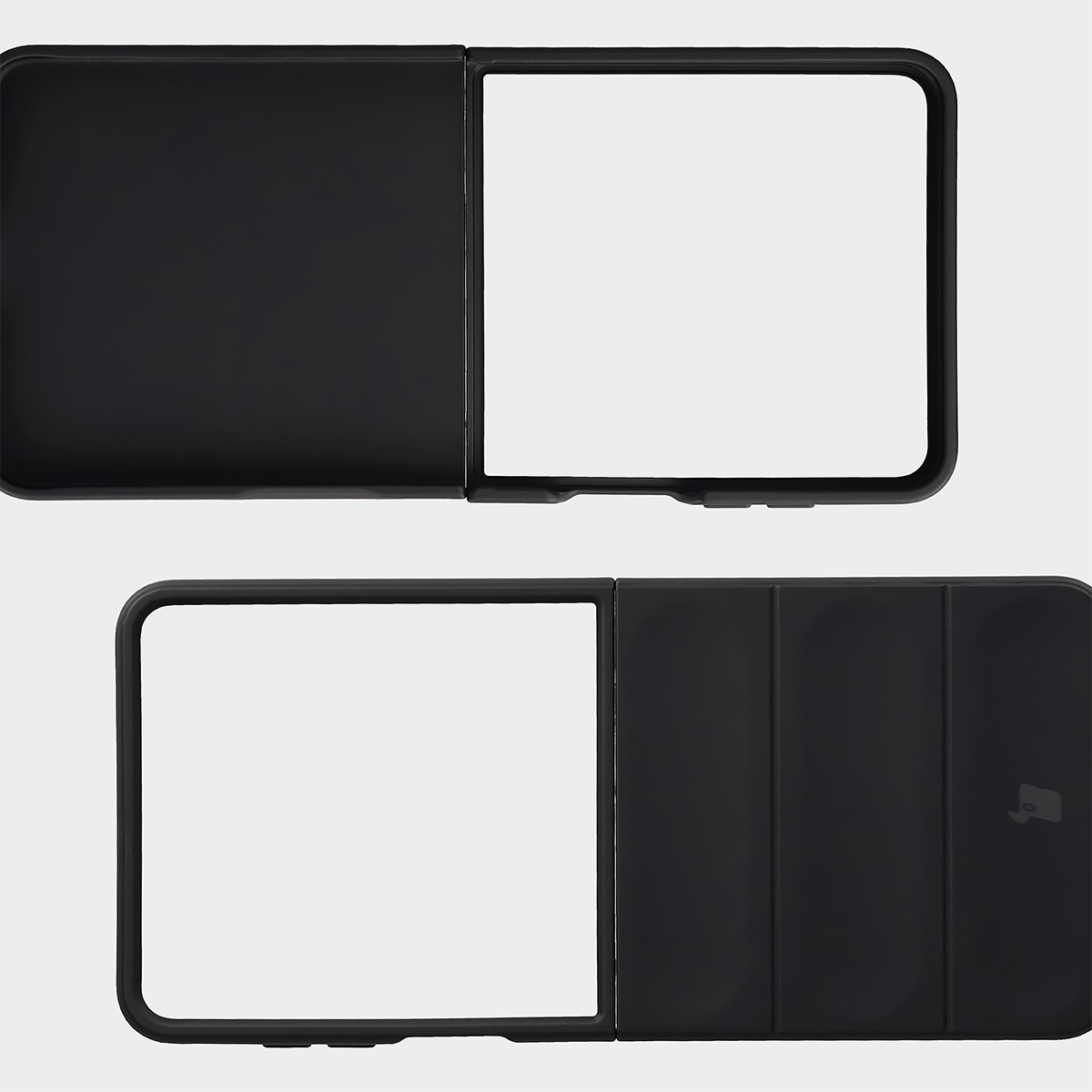 Robuste Handyhülle für Galaxy Z Flip8, Bizon Case Tur, Schwarz