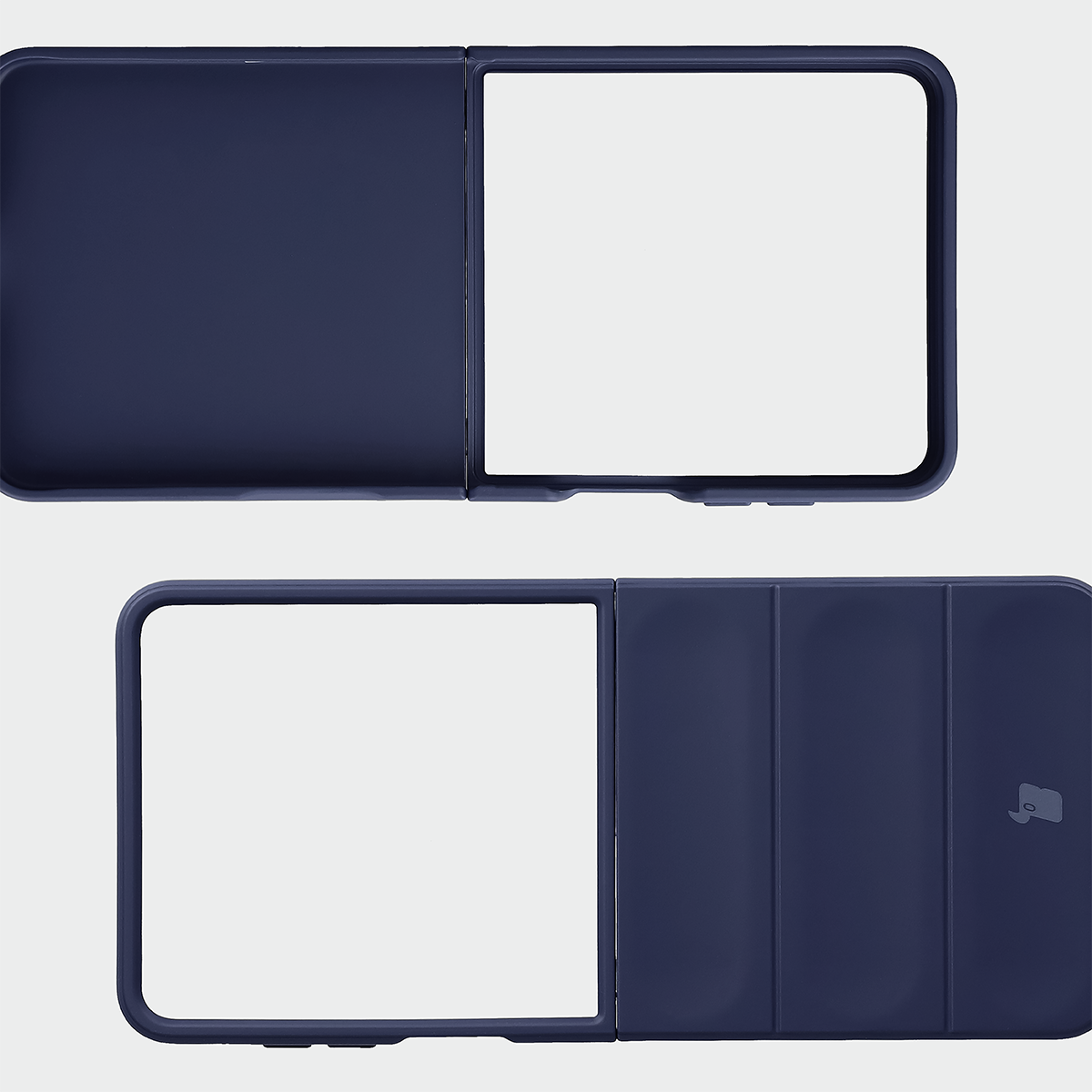 Robuste Handyhülle für Galaxy Z Flip8, Bizon Case Tur, Dunkelblau