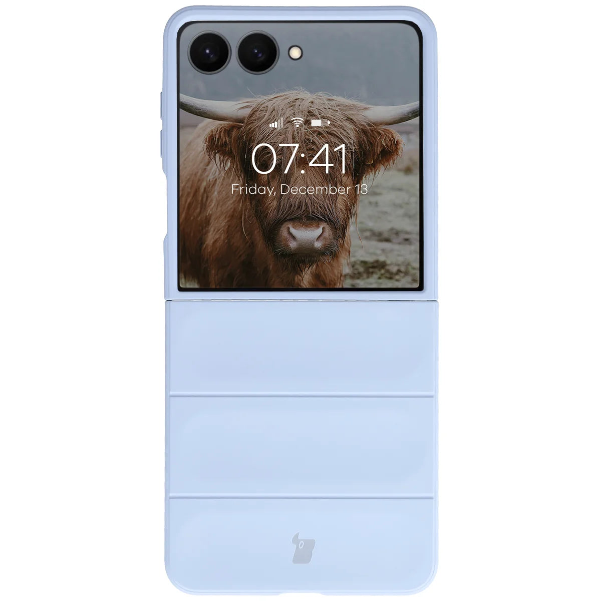 Robuste Handyhülle für Galaxy Z Flip8, Bizon Case Tur, Hellblau