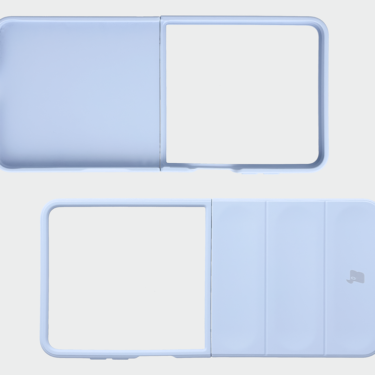 Robuste Handyhülle für Galaxy Z Flip8, Bizon Case Tur, Hellblau