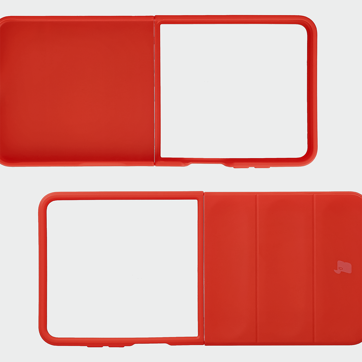 Robuste Handyhülle für Galaxy Z Flip8, Bizon Case Tur, Rot