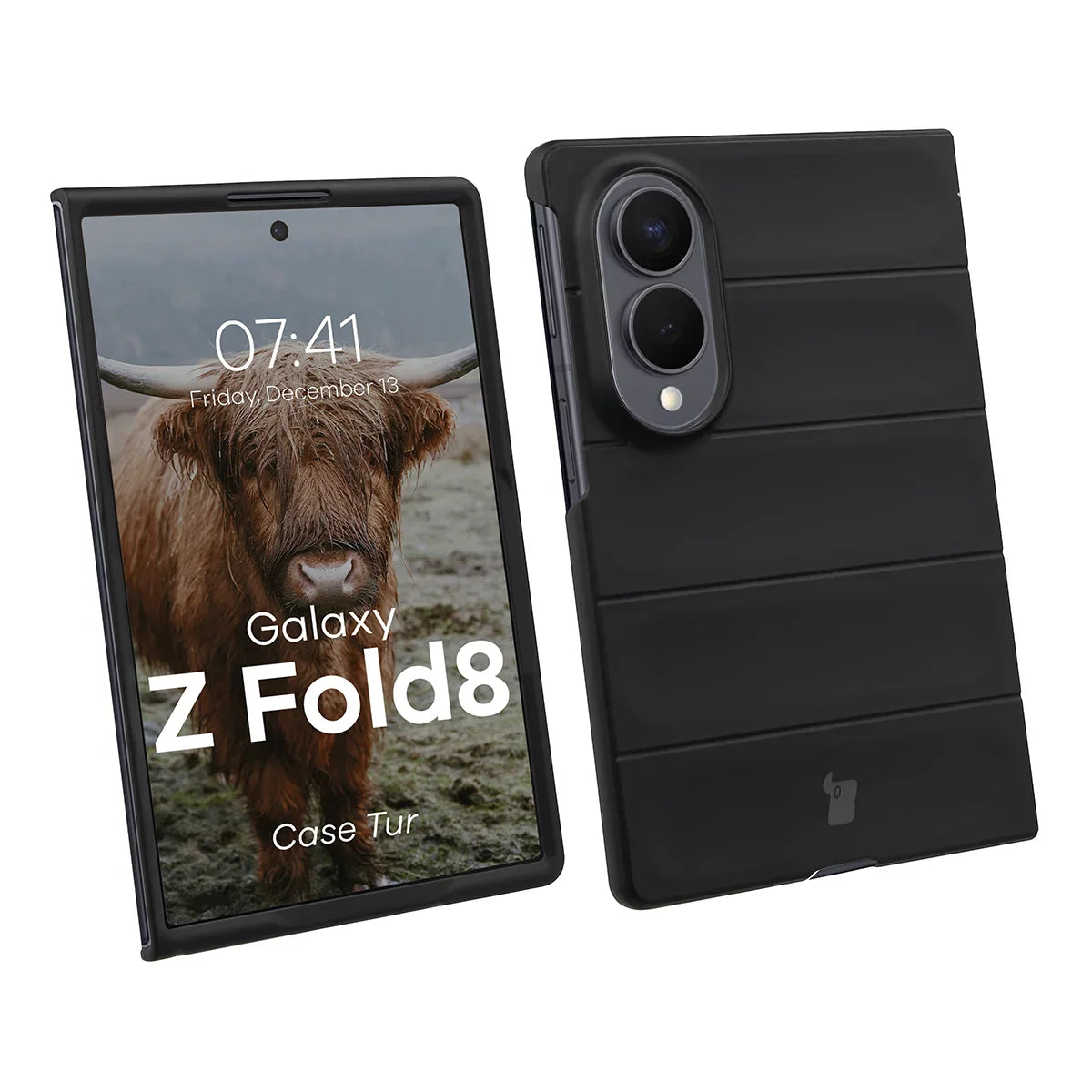Robuste Handyhülle für Galaxy Z Fold8, Bizon Case Tur, Schwarz