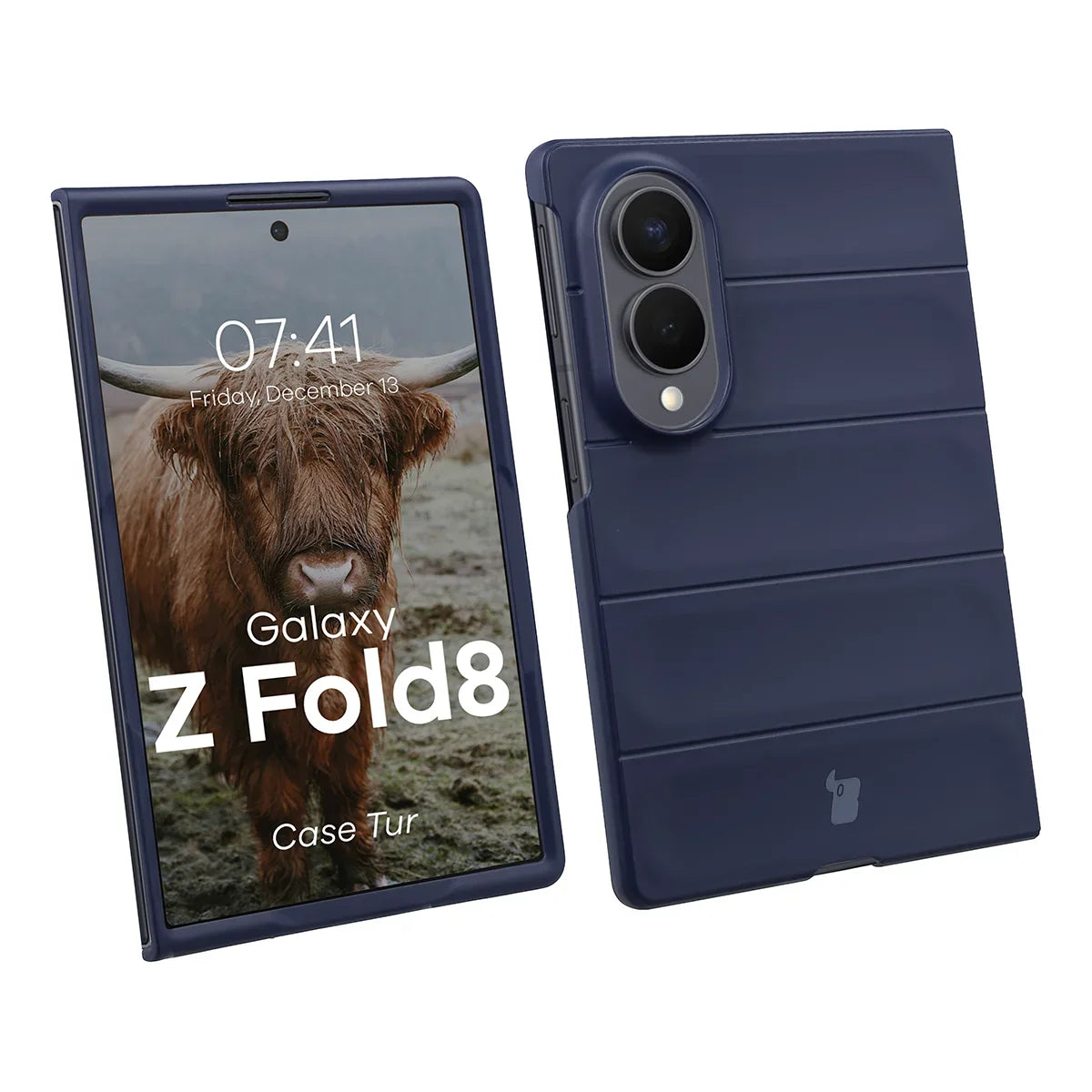 Robuste Handyhülle für Galaxy Z Fold8, Bizon Case Tur, Dunkelblau