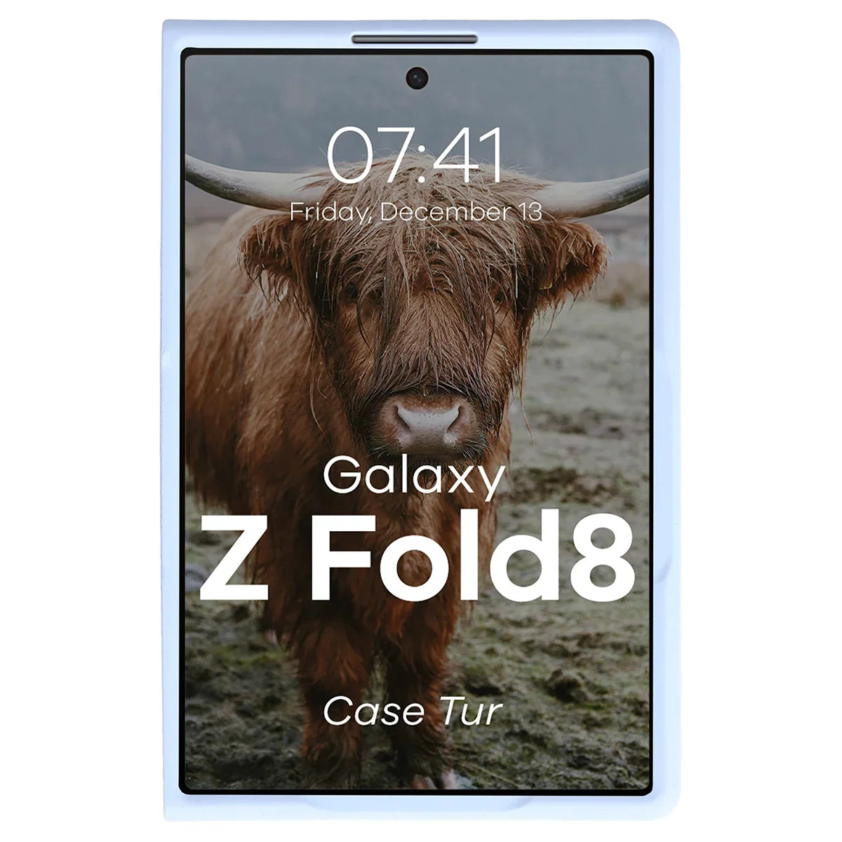 Robuste Handyhülle für Galaxy Z Fold8, Bizon Case Tur, Hellblau