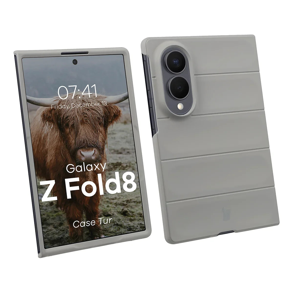 Robuste Handyhülle für Galaxy Z Fold8, Bizon Case Tur, Hellgrau