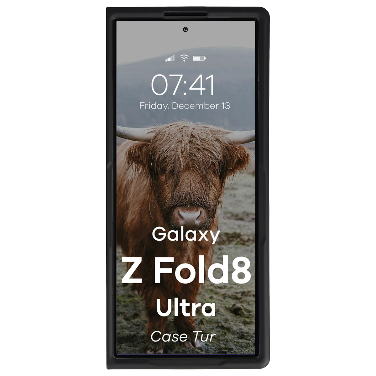 Robuste Handyhülle für Galaxy Z Fold8 Ultra, Bizon Case Tur, Schwarz