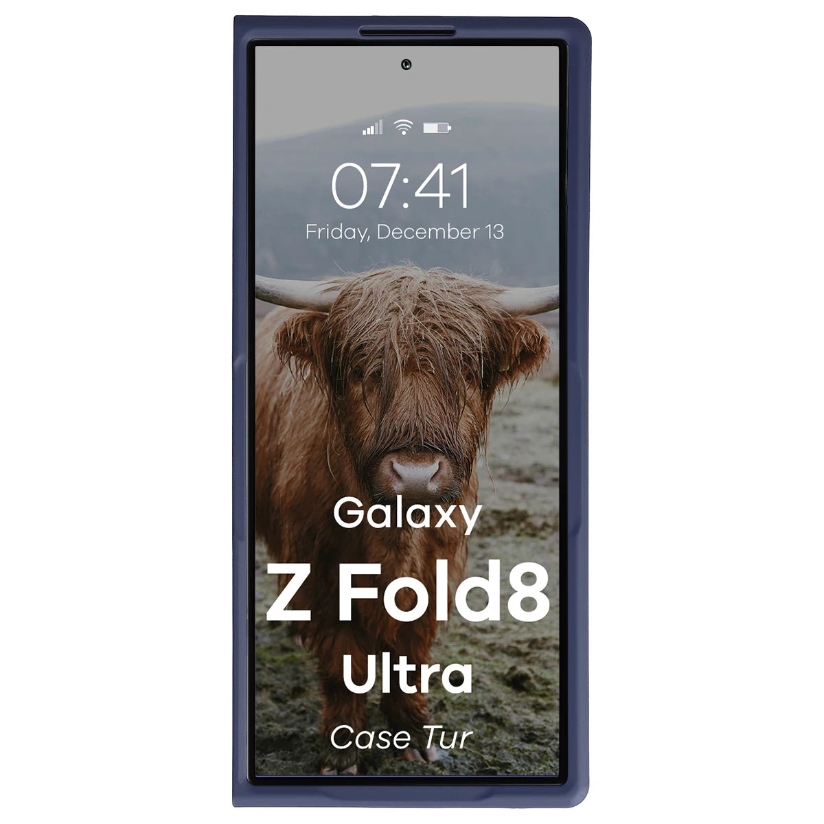 Robuste Handyhülle für Galaxy Z Fold8 Ultra, Bizon Case Tur, Dunkelblau
