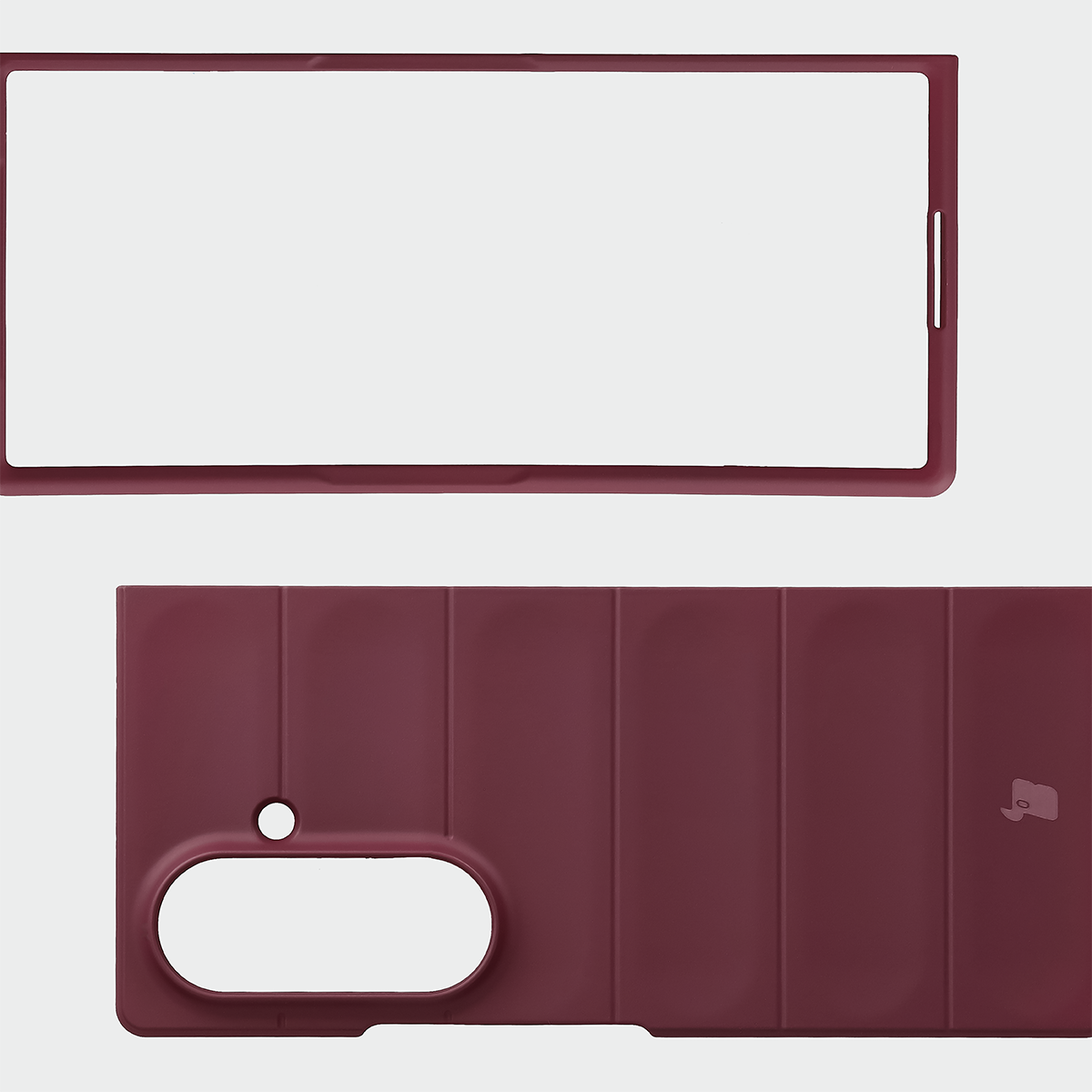 Robuste Handyhülle für Galaxy Z Fold8 Ultra, Bizon Case Tur, Burgunderrot