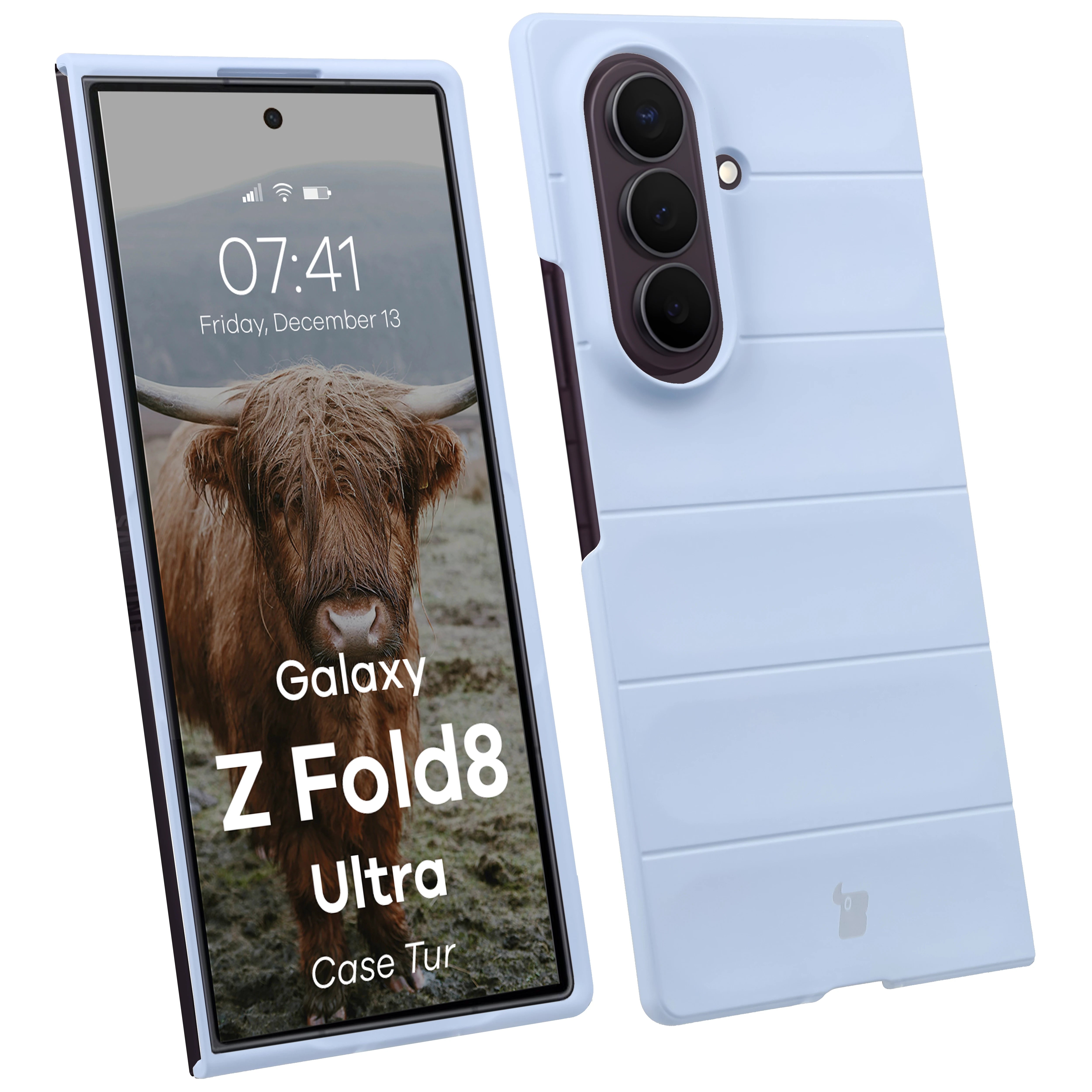 Robuste Handyhülle für Galaxy Z Fold8 Ultra, Bizon Case Tur, Hellblau