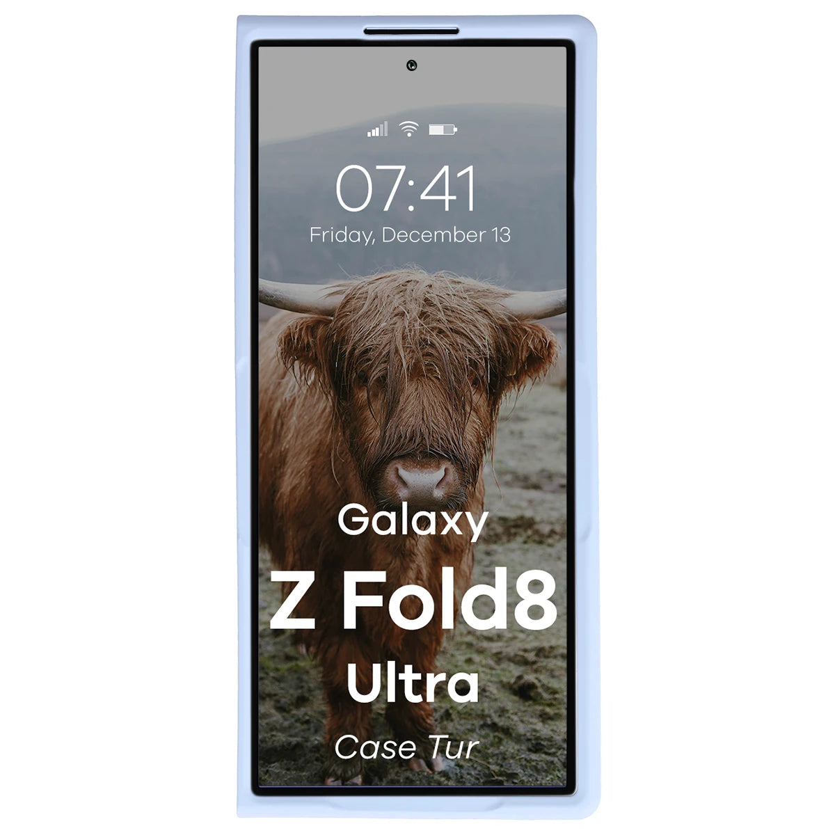 Robuste Handyhülle für Galaxy Z Fold8 Ultra, Bizon Case Tur, Hellblau