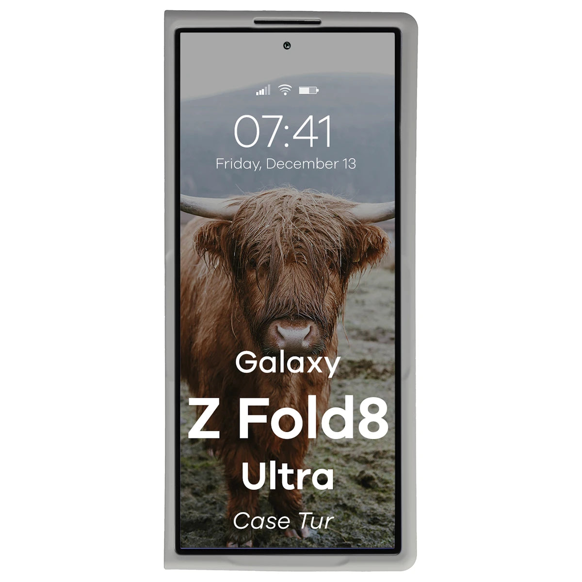 Robuste Handyhülle für Galaxy Z Fold8 Ultra, Bizon Case Tur, Hellgrau