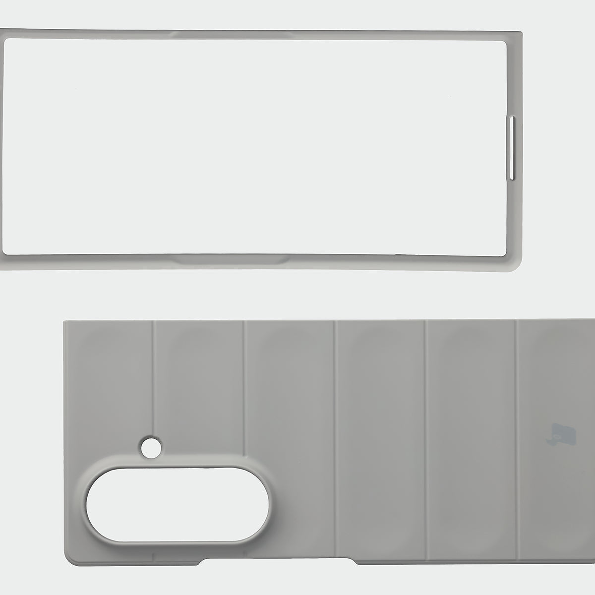 Robuste Handyhülle für Galaxy Z Fold8 Ultra, Bizon Case Tur, Hellgrau