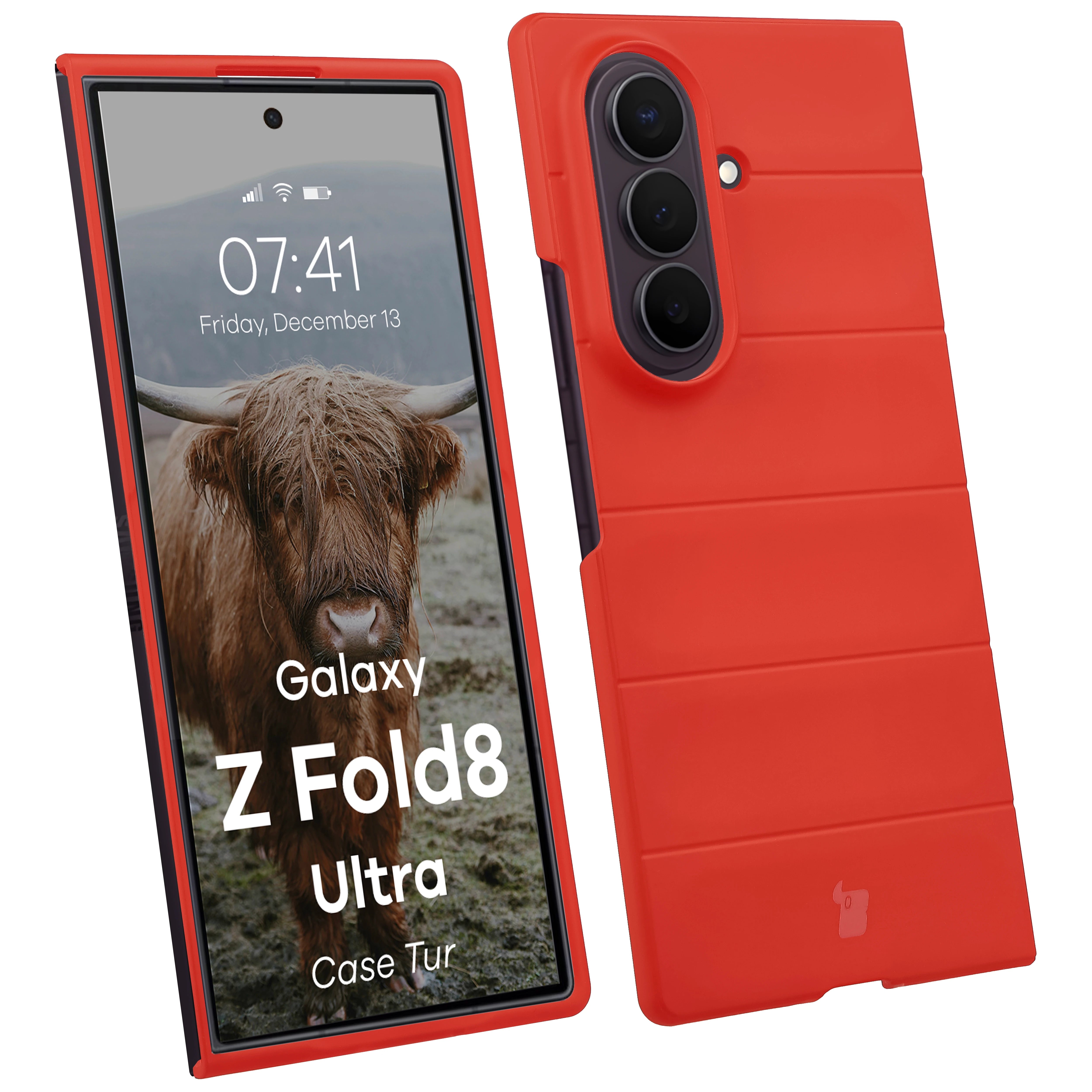 Robuste Handyhülle für Galaxy Z Fold8 Ultra, Bizon Case Tur, Rot