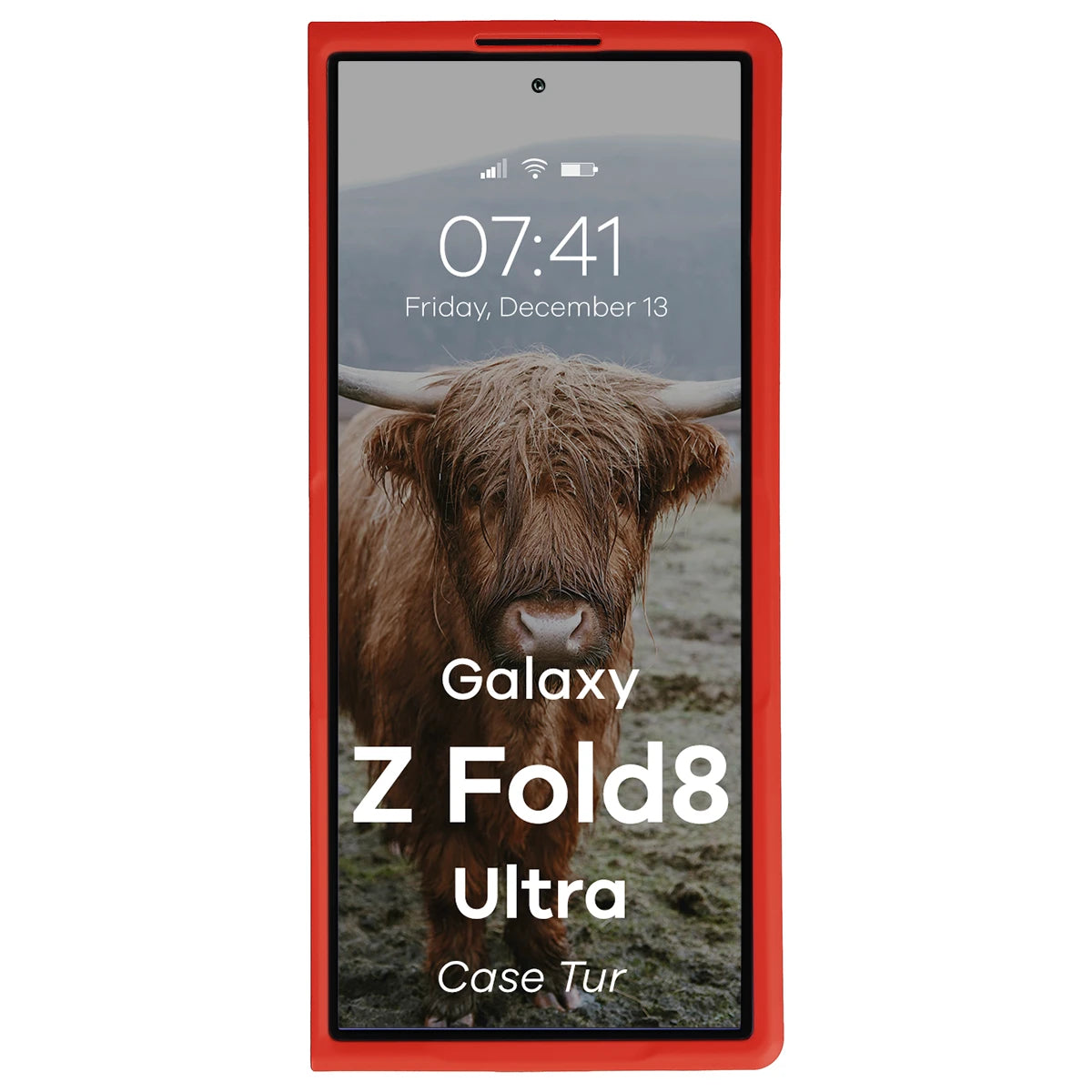 Robuste Handyhülle für Galaxy Z Fold8 Ultra, Bizon Case Tur, Rot