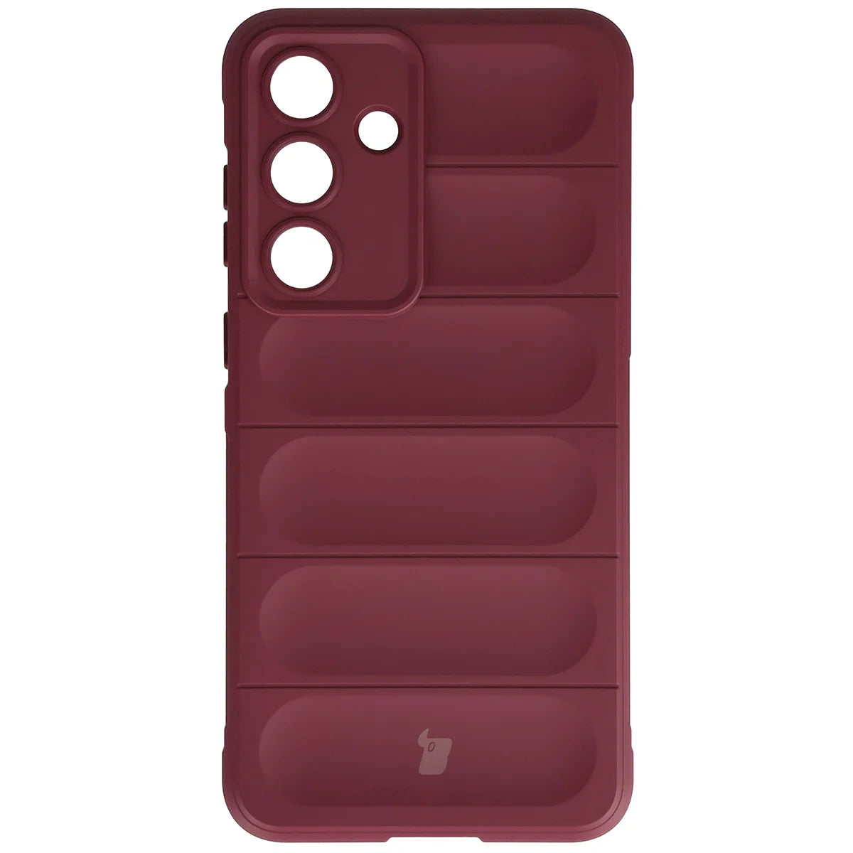 Robuste Handyhülle für Galaxy S26 FE/S25 FE, Bizon Case Tur, Burgunderrot