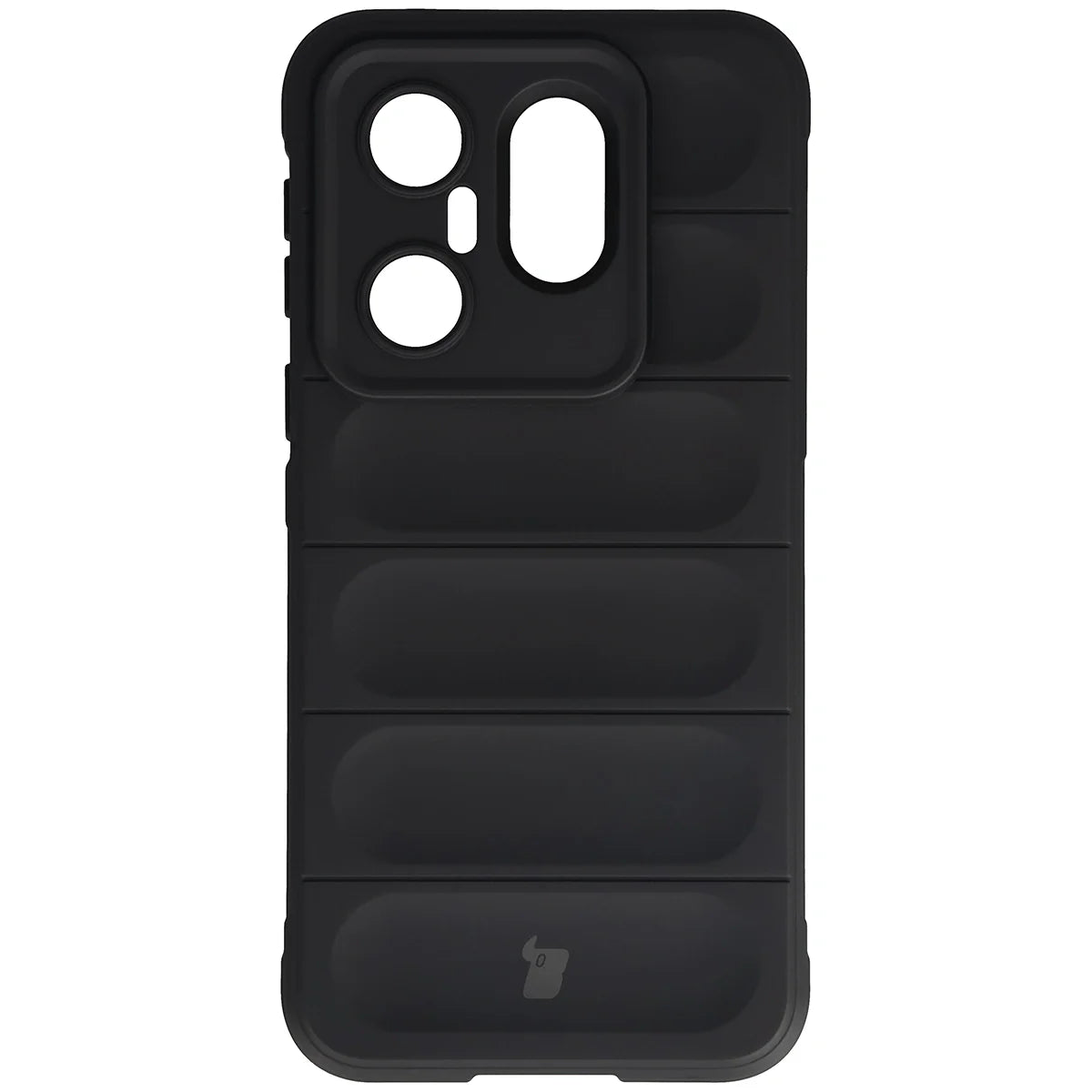 Robuste Handyhülle für Vivo X200 FE, Bizon Case Tur, Schwarz