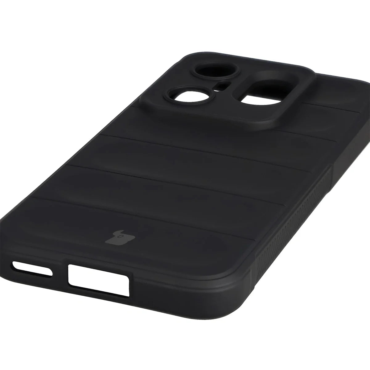 Robuste Handyhülle für Vivo X200 FE, Bizon Case Tur, Schwarz