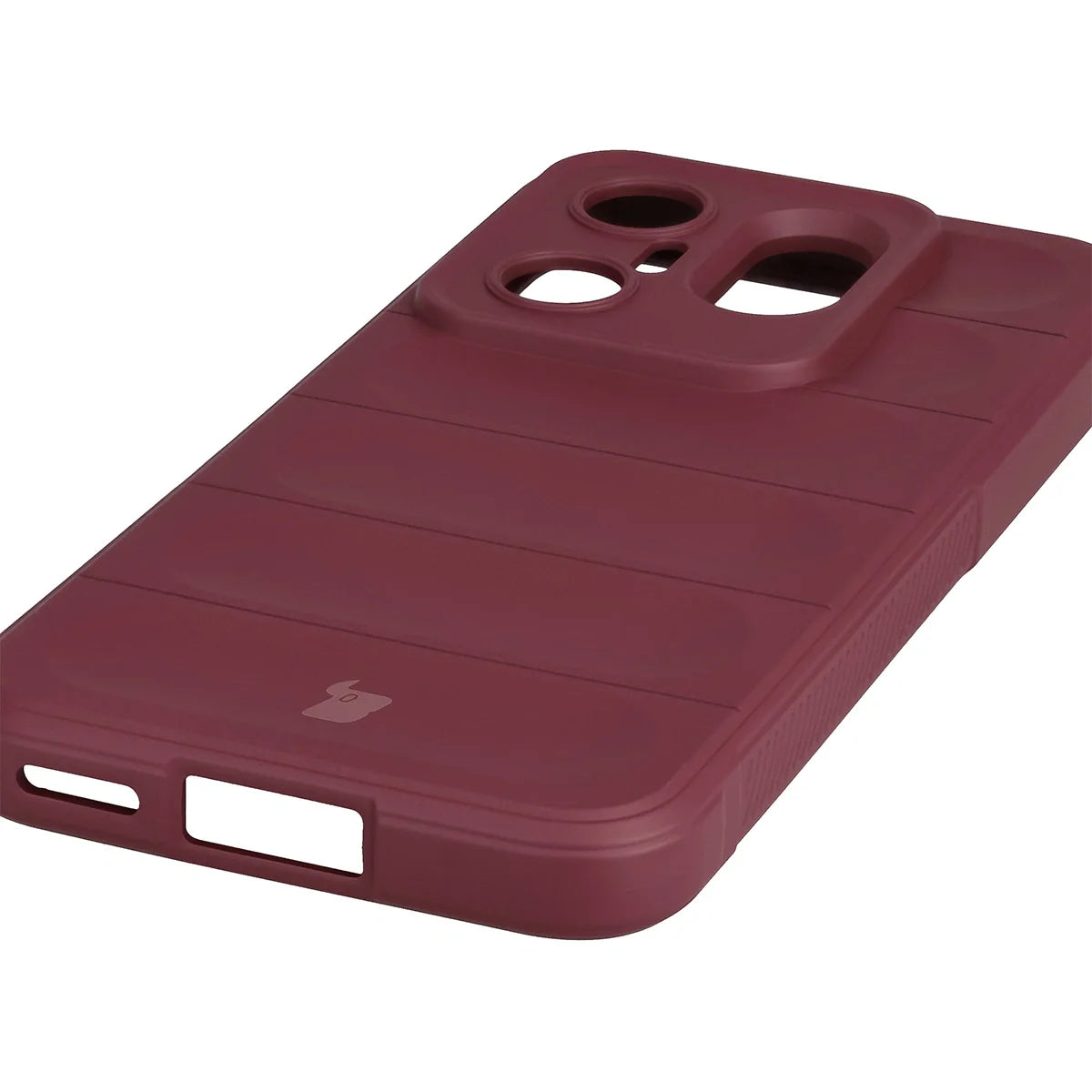 Robuste Handyhülle für Vivo X200 FE, Bizon Case Tur, Burgunderrot
