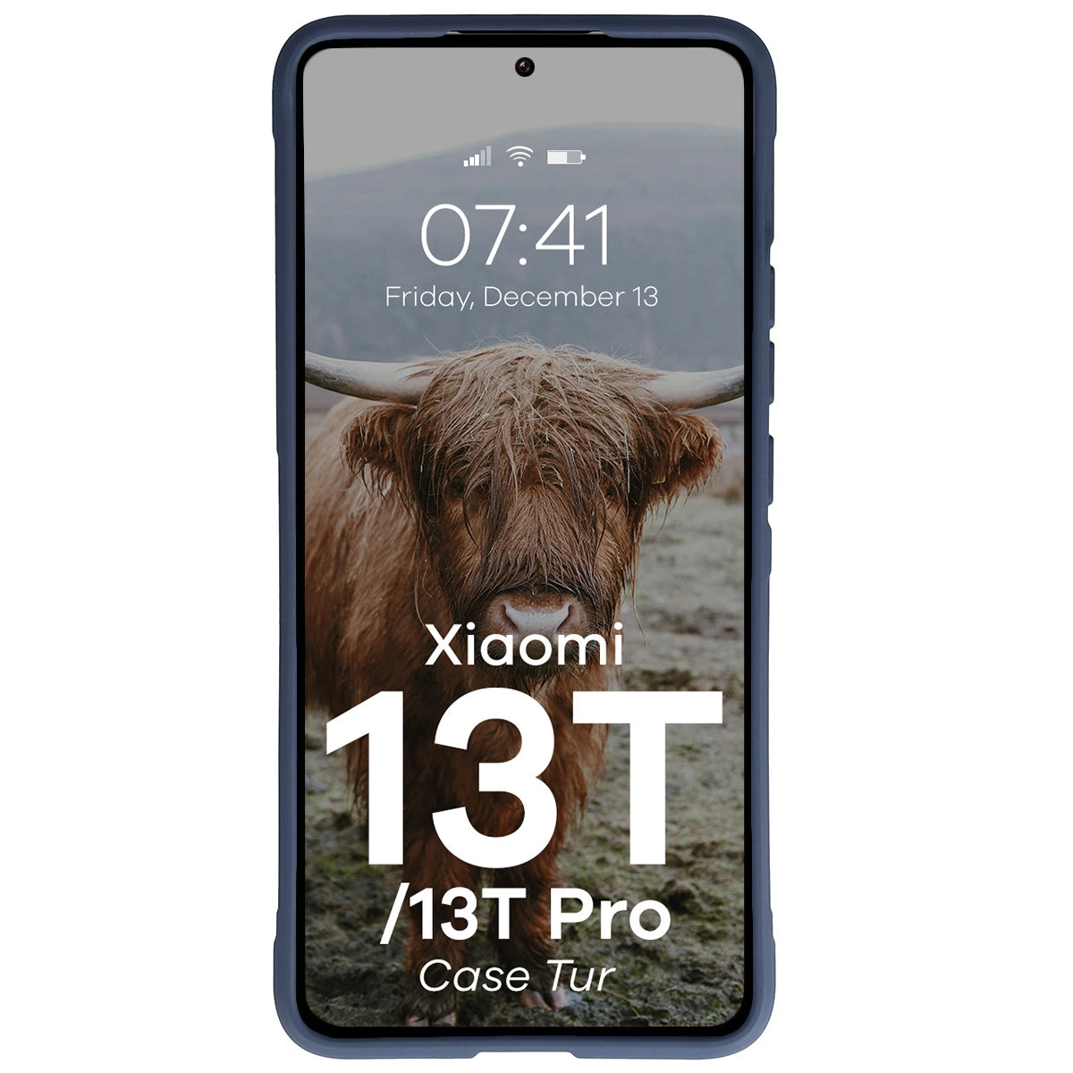 Robuste Handyhülle für Xiaomi 13T Pro / 13T, Bizon Case Tur, Dunkelblau