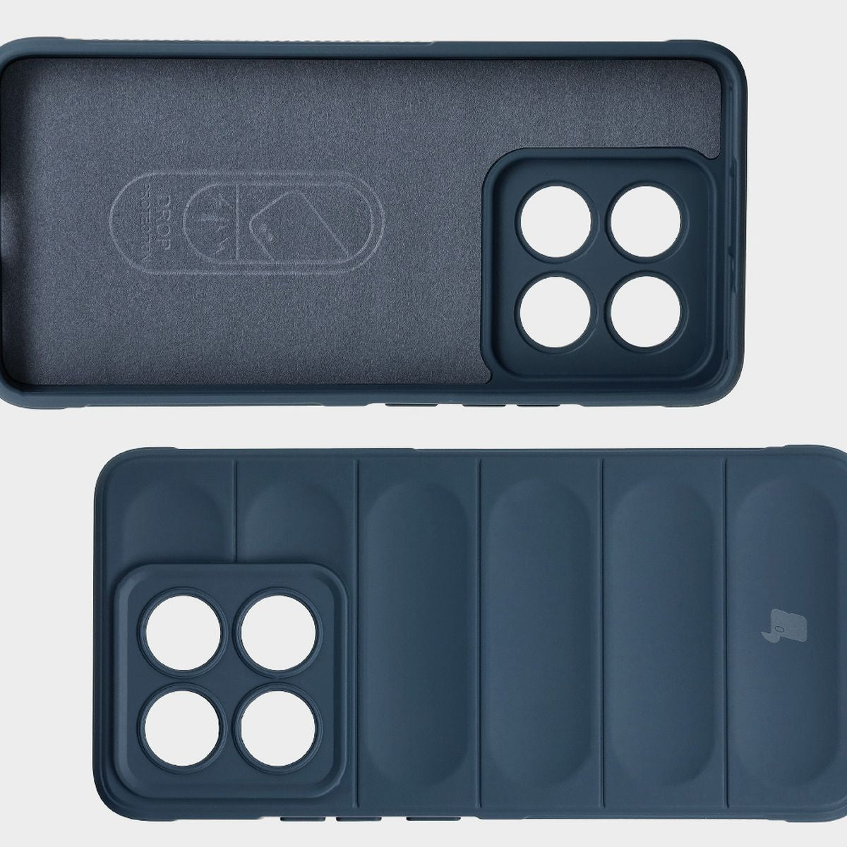 Robuste Handyhülle für Xiaomi 14T, Bizon Case Tur, Dunkelblau