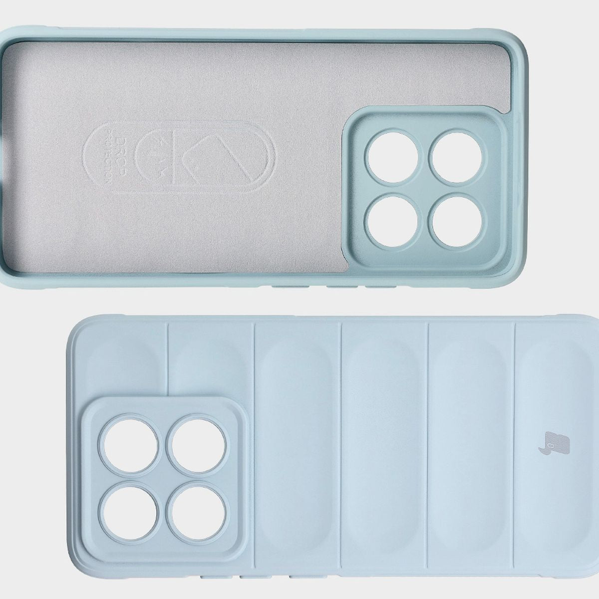 Robuste Handyhülle für Xiaomi 14T, Bizon Case Tur, Hellblau