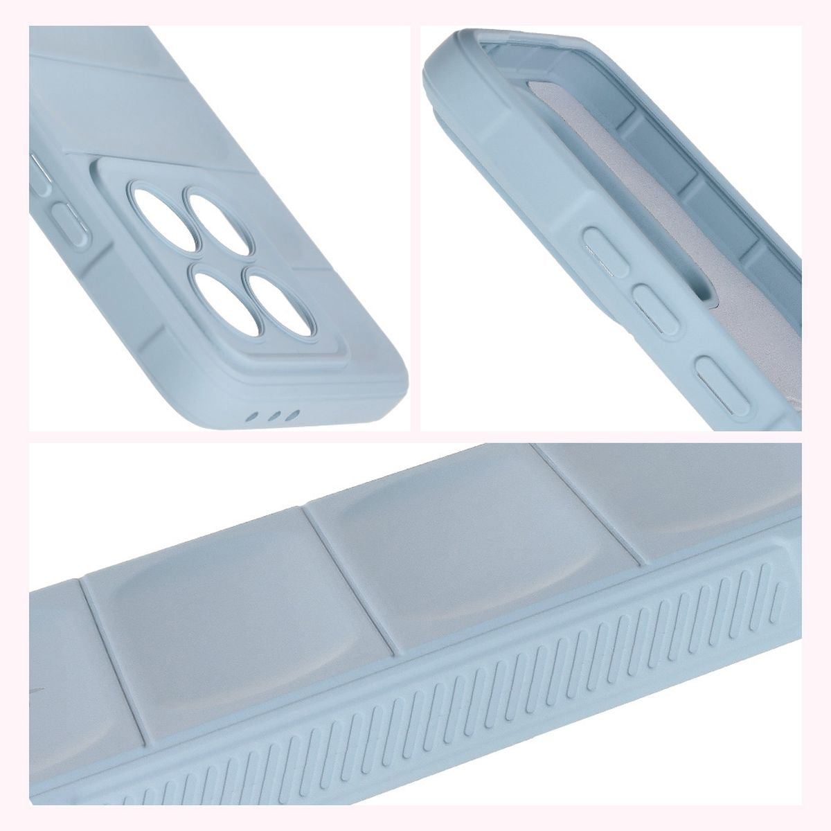 Robuste Handyhülle für Xiaomi 14T, Bizon Case Tur, Hellblau