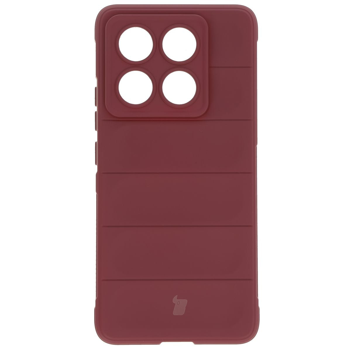 Robuste Handyhülle für Xiaomi 14T Pro, Bizon Case Tur, Burgunderrot