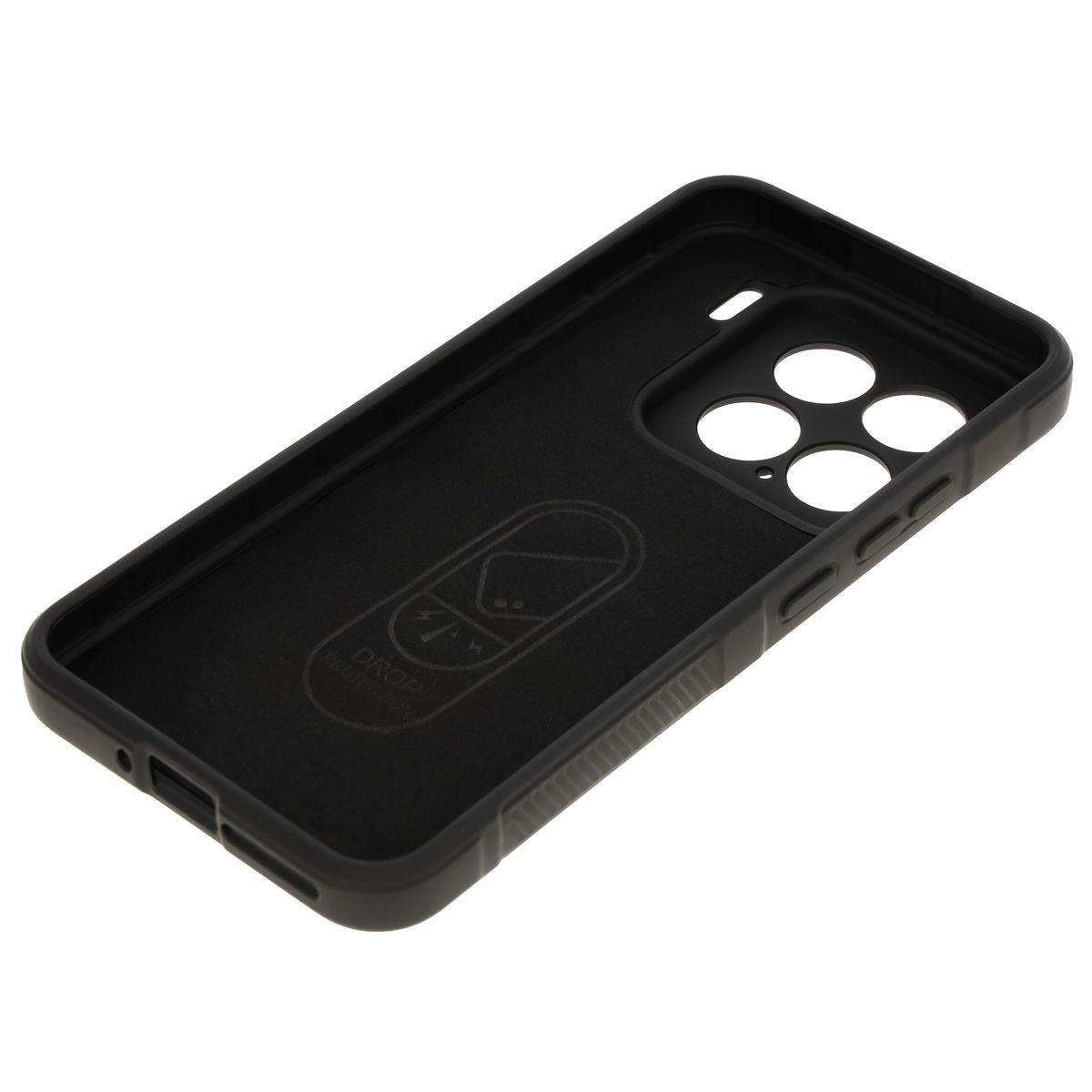 Robuste Handyhülle für Xiaomi 15, Bizon Case Tur, Schwarz