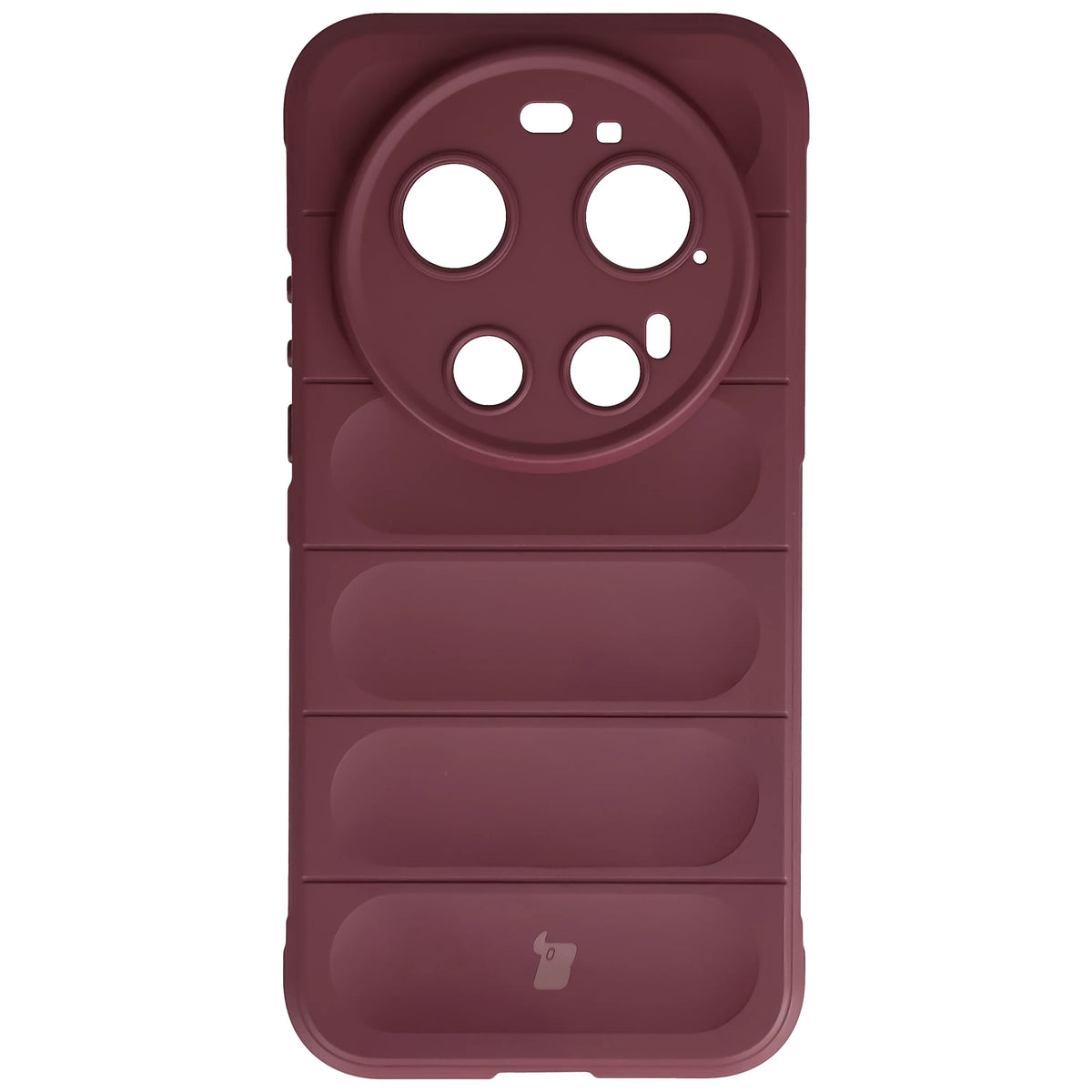 Robuste Handyhülle für Xiaomi 17 Ultra, Bizon Case Tur, Burgunderrot