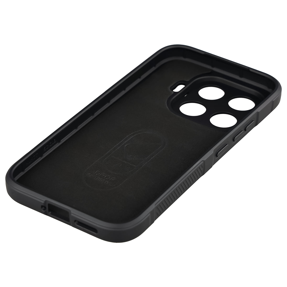 Robuste Handyhülle für Xiaomi 17T, Bizon Case Tur, Schwarz