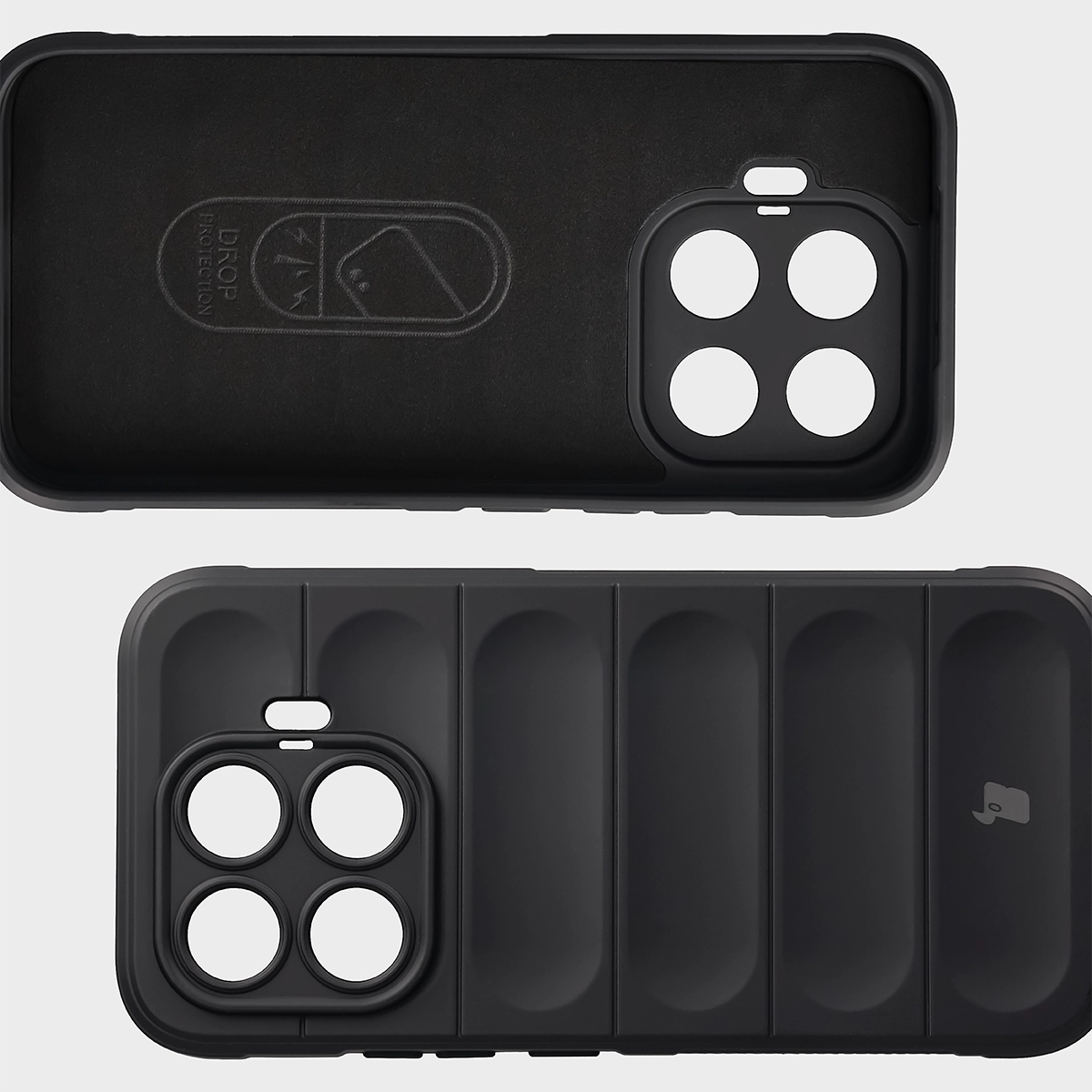 Robuste Handyhülle für Xiaomi 17T, Bizon Case Tur, Schwarz