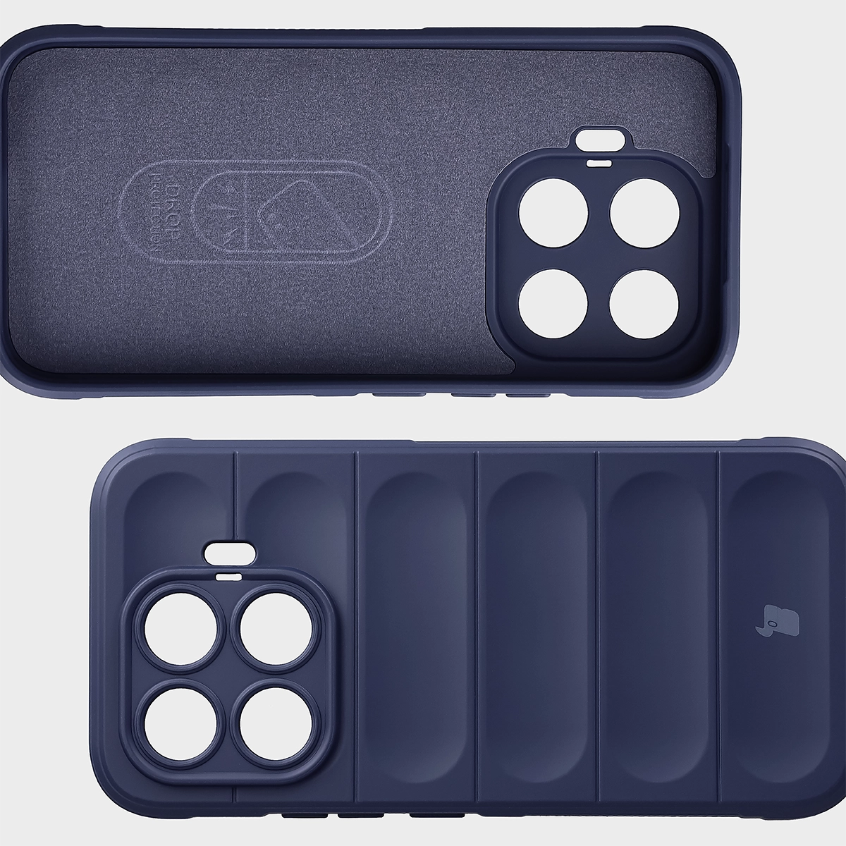 Robuste Handyhülle für Xiaomi 17T, Bizon Case Tur, Dunkelblau