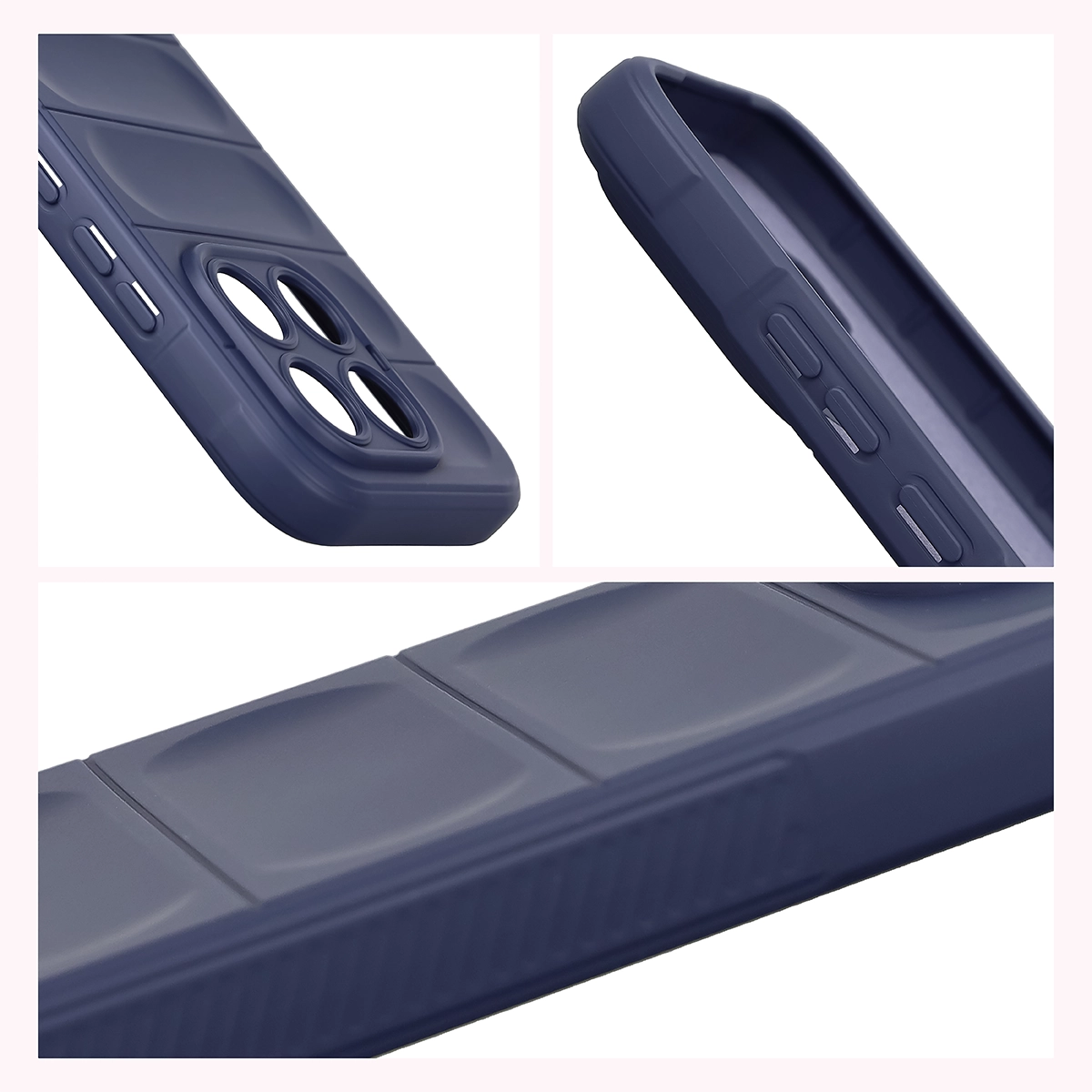 Robuste Handyhülle für Xiaomi 17T, Bizon Case Tur, Dunkelblau
