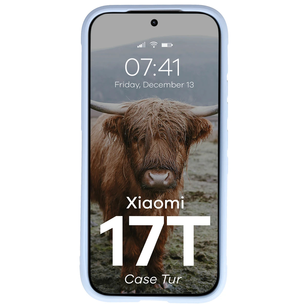 Robuste Handyhülle für Xiaomi 17T, Bizon Case Tur, Hellblau
