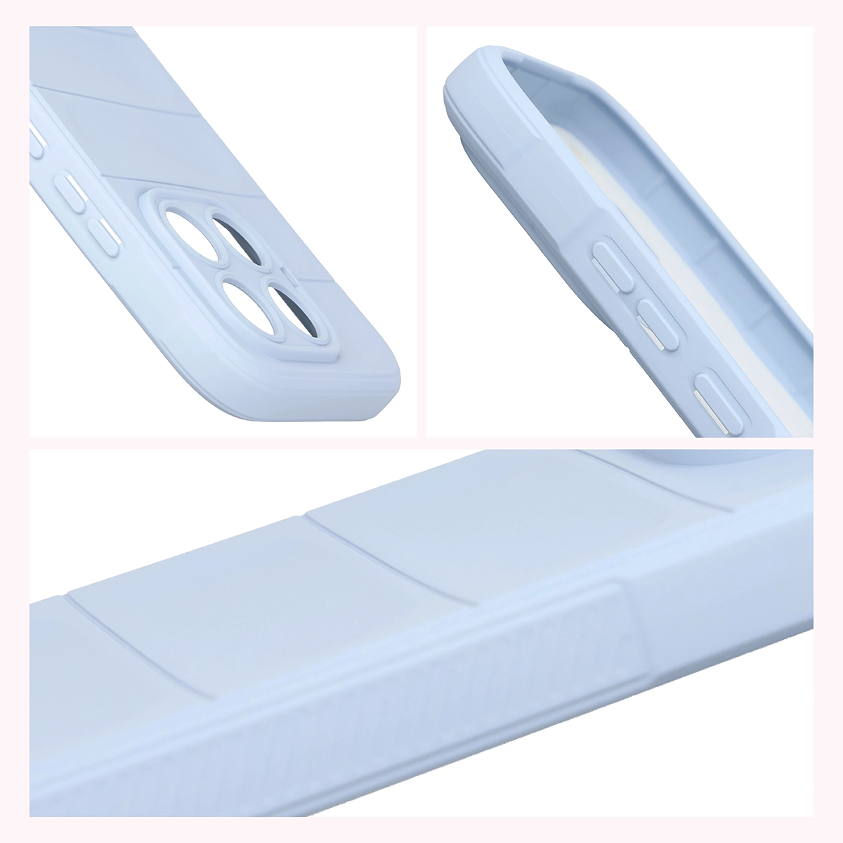 Robuste Handyhülle für Xiaomi 17T, Bizon Case Tur, Hellblau