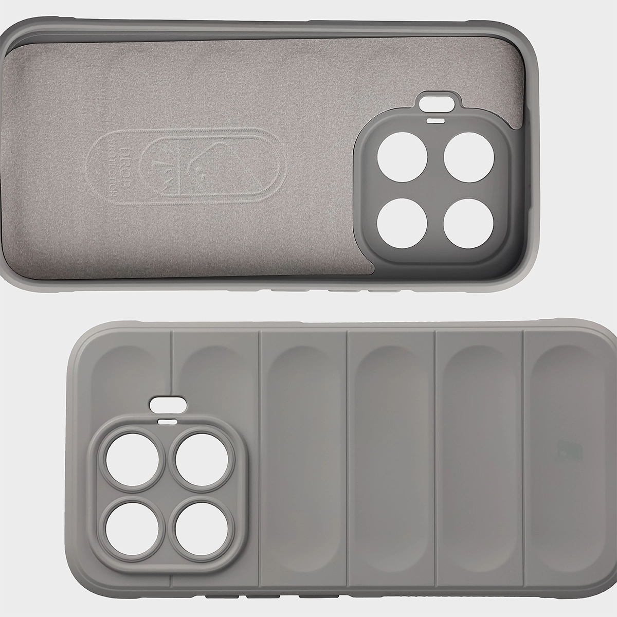 Robuste Handyhülle für Xiaomi 17T, Bizon Case Tur, Hellgrau