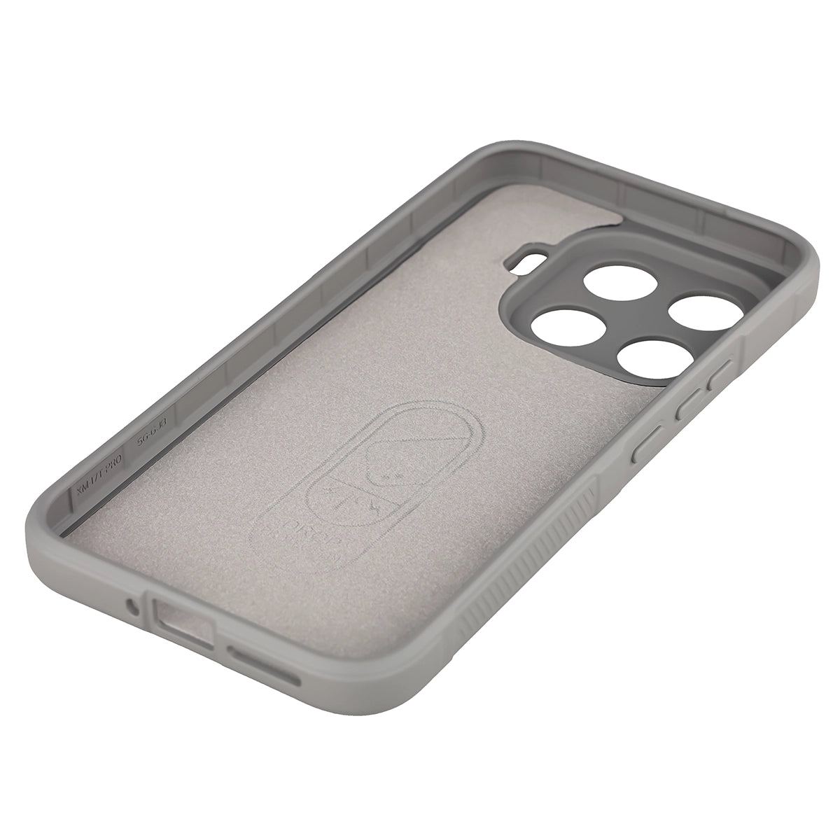 Pancerne etui Bizon Case Tur do Xiaomi 17T Pro, jasnoszare