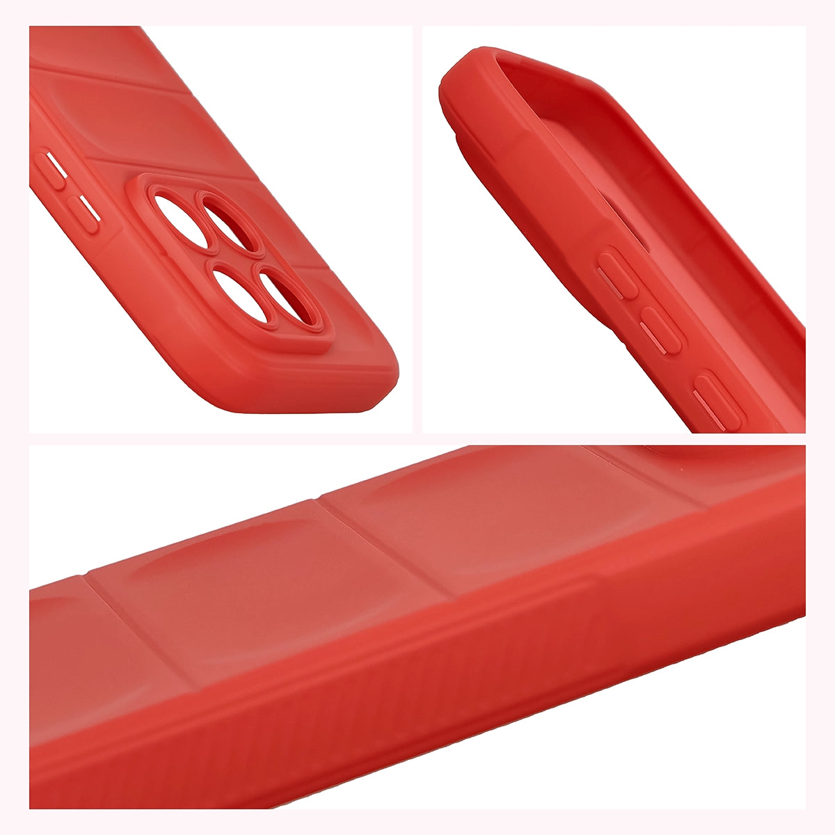 Pancerne etui Bizon Case Tur do Xiaomi 17T Pro, czerwone