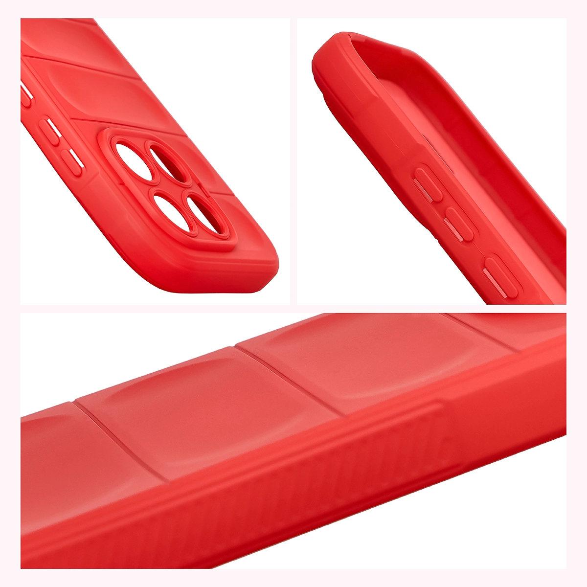 Robuste Handyhülle für Xiaomi 17T, Bizon Case Tur, Rot