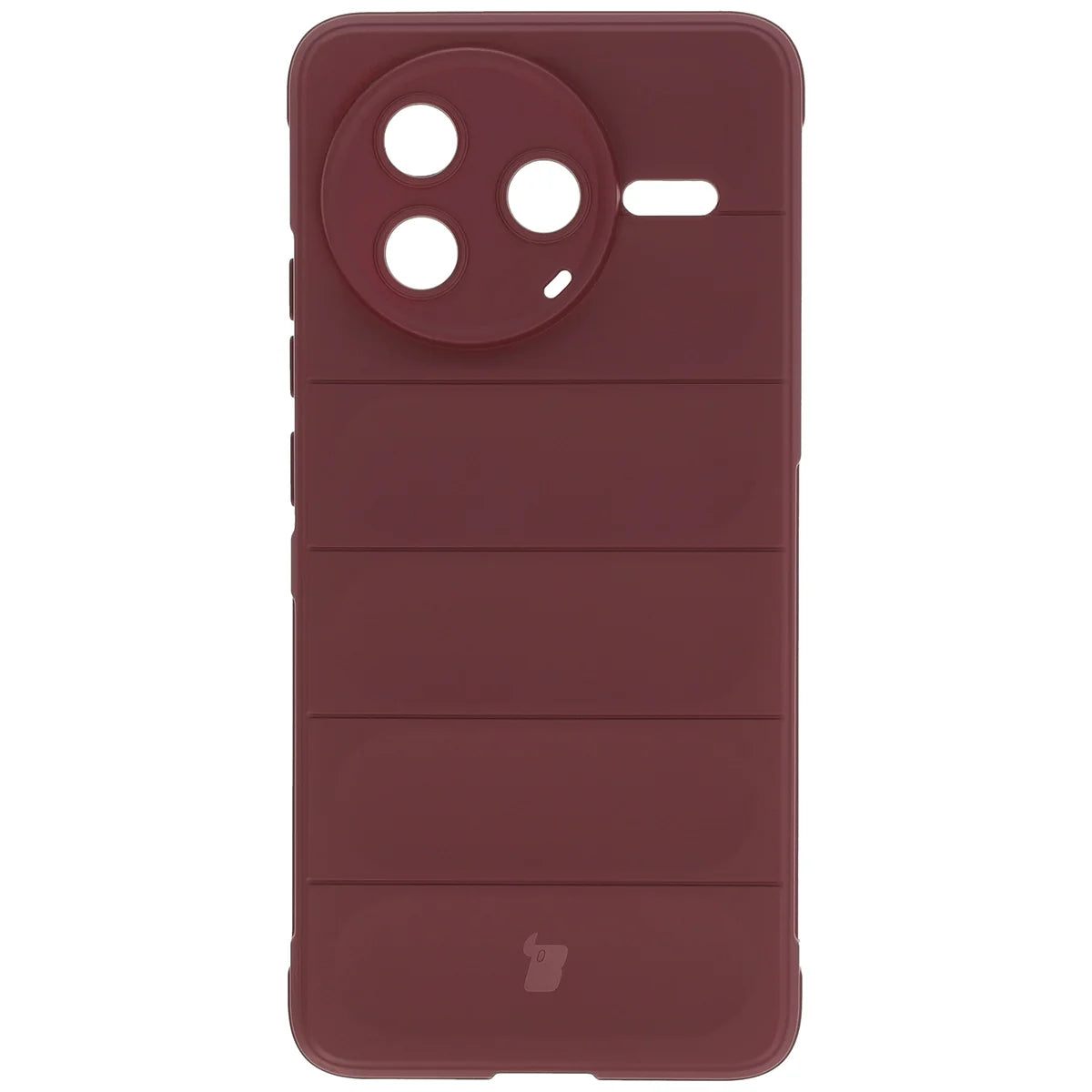 Robuste Handyhülle für Xiaomi Poco F7 Pro, Bizon Case Tur, Burgunderrot