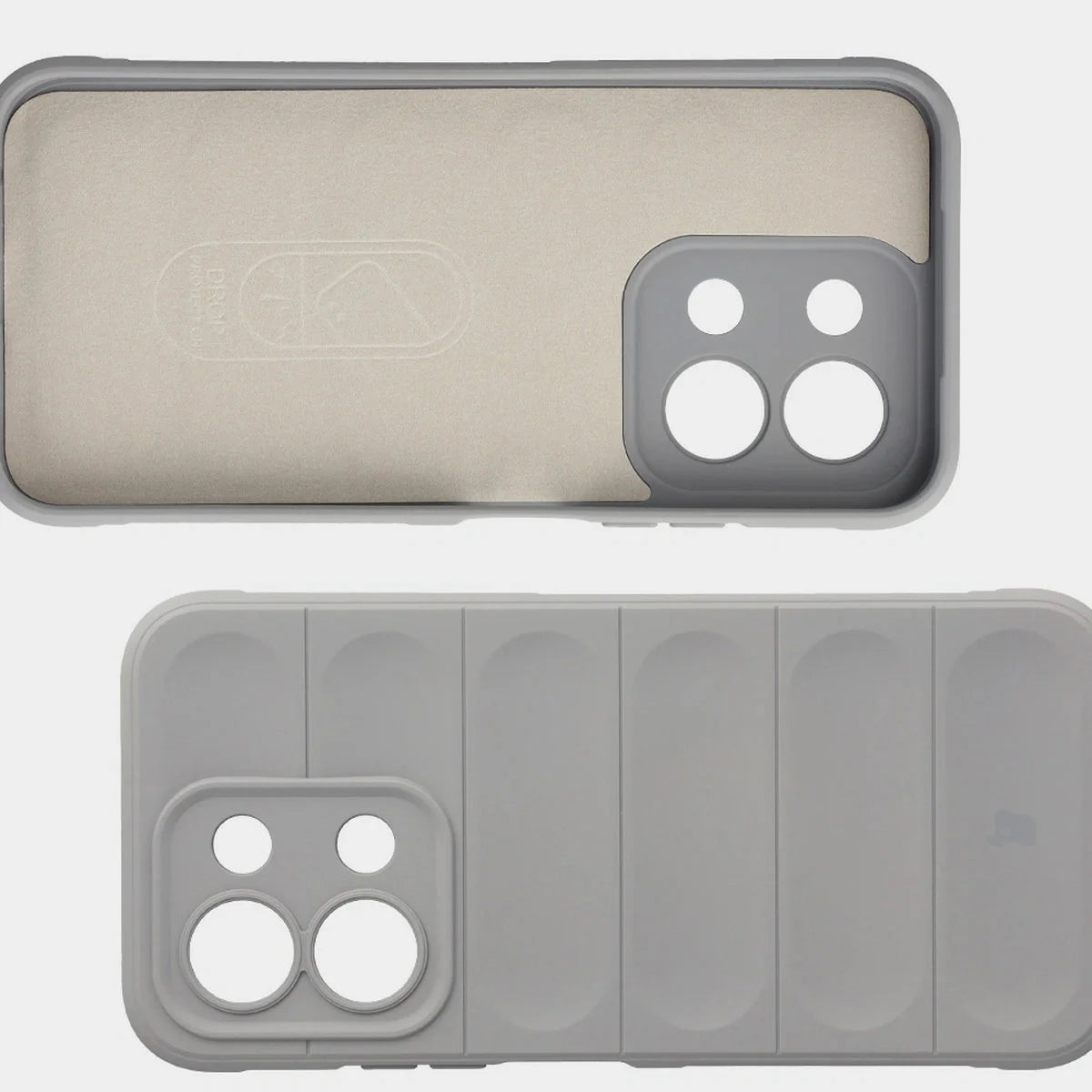 Robuste Handyhülle für Xiaomi Redmi 15C 4G / 5G / POCO C85 4G, Bizon Case Tur, Hellgrau
