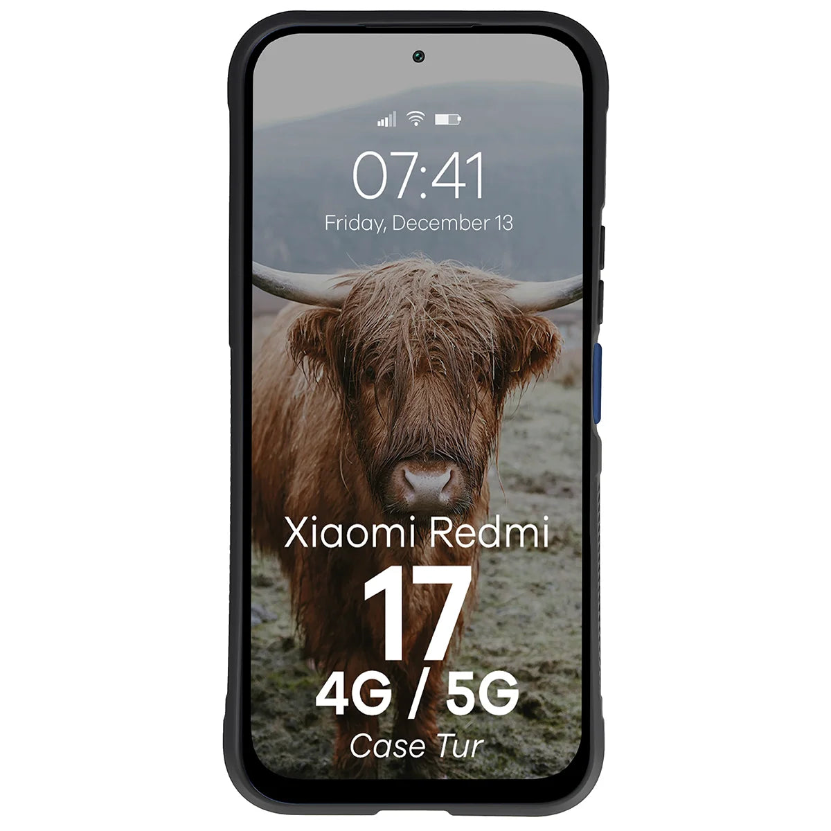 Robuste Handyhülle für Xiaomi Redmi 17 4G/5G, Bizon Case Tur, Schwarz (5/8)