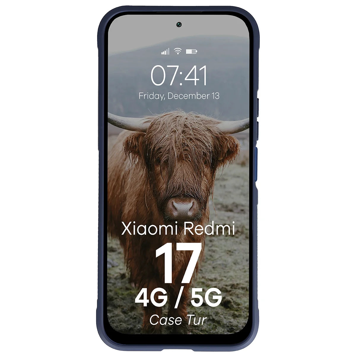 Robuste Handyhülle für Xiaomi Redmi 17 4G/5G, Bizon Case Tur, Dunkelblau (5/8)