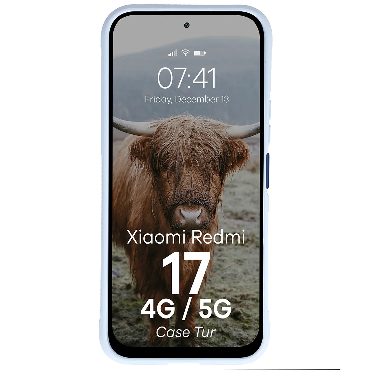 Robuste Handyhülle für Xiaomi Redmi 17 4G/5G, Bizon Case Tur, Hellblau (5/8)